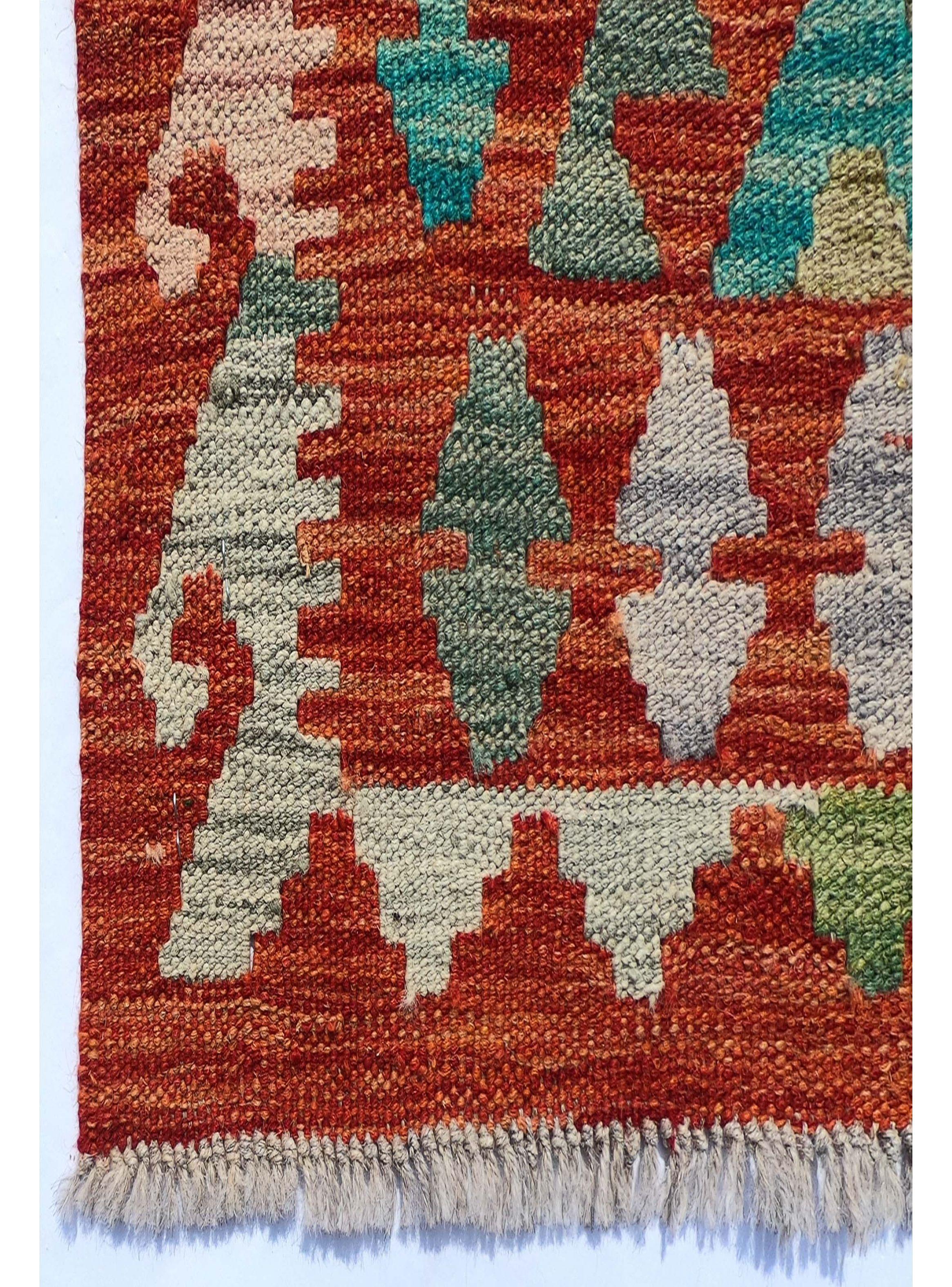 Alfombra de Lana Kelim Kashkuli de 1.30 x 0.80 mts., AA796-5