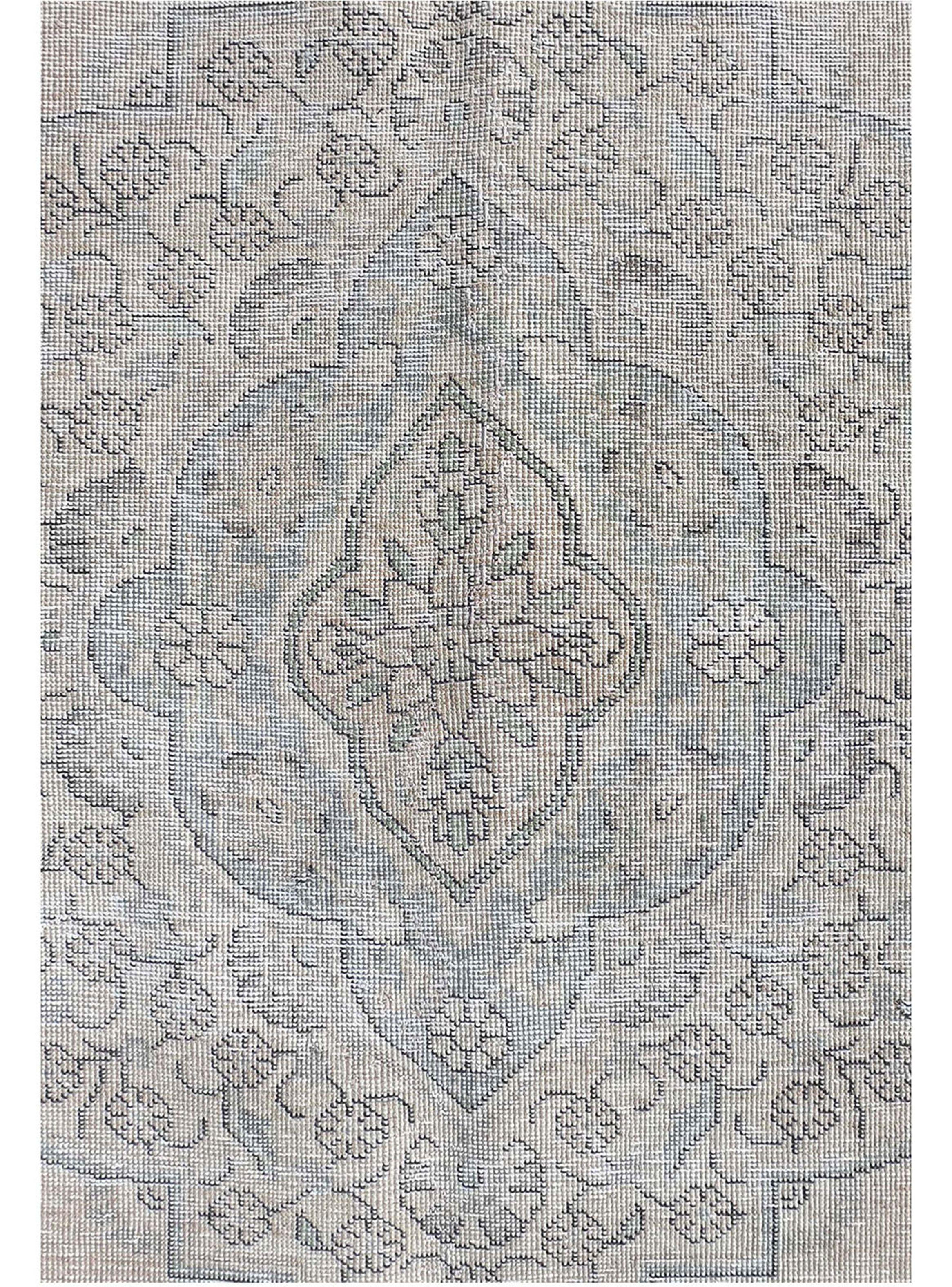 Alfombra Persa Vintage de Lana de 3.70 x 2.90 mts., AA736-2
