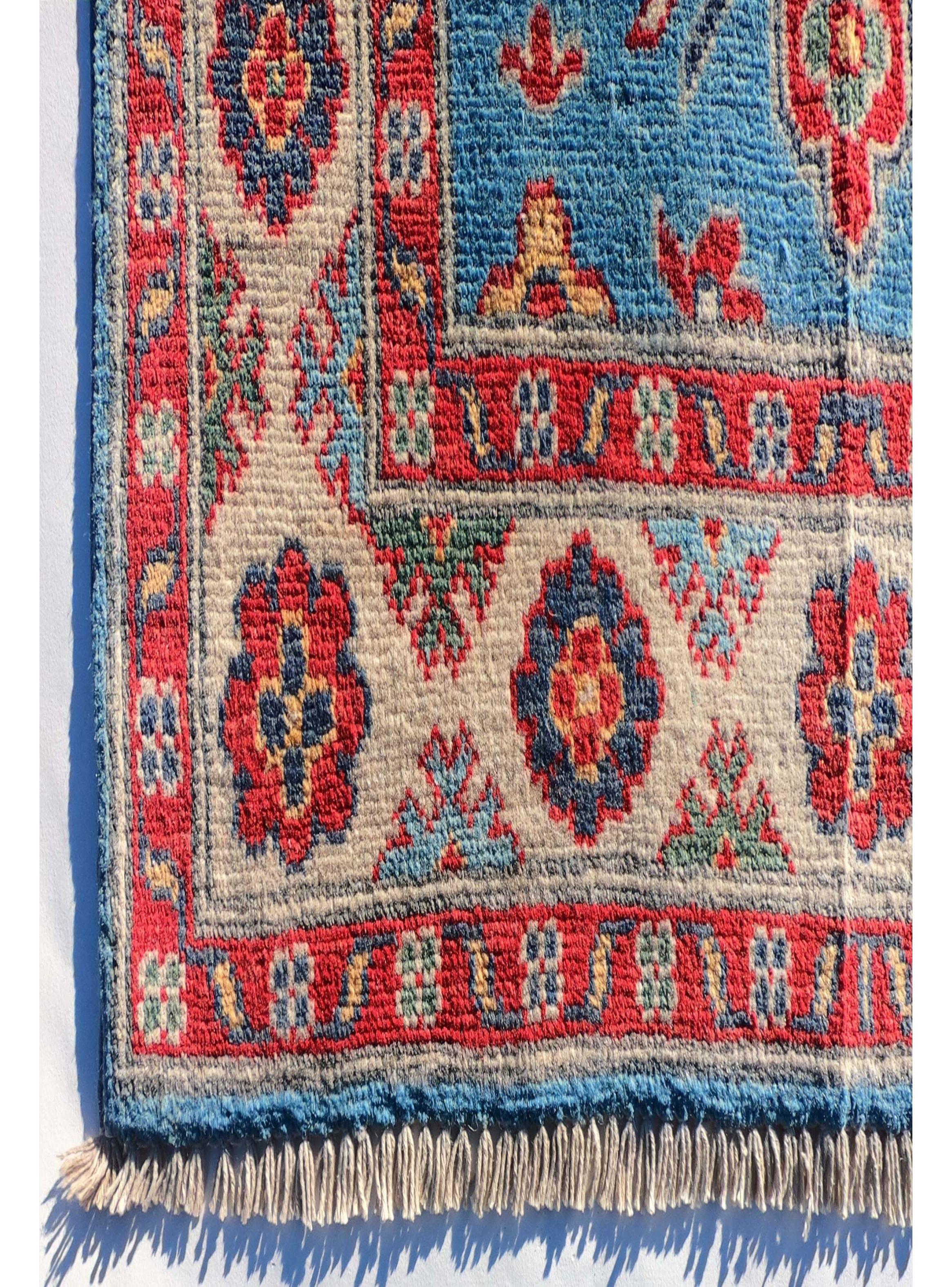 Alfombra Persa Clásica de Lana, Kazak de 2.50 x 0.90 mts., AA1005-2