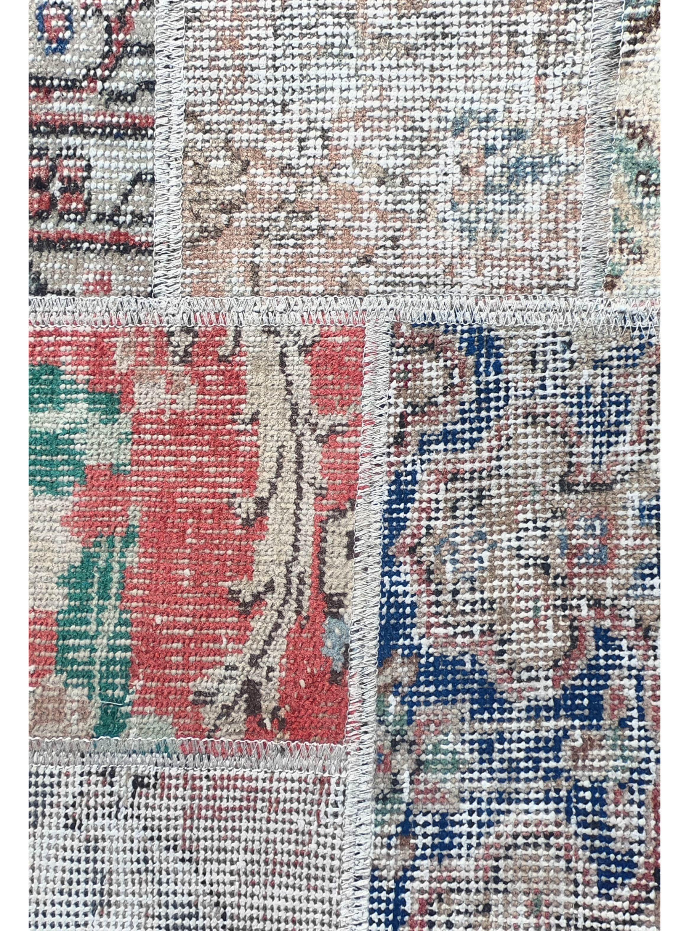 Alfombra Persa de Lana, Patchwork Estambul de 4.00 x 0.80 mts, AA083-1