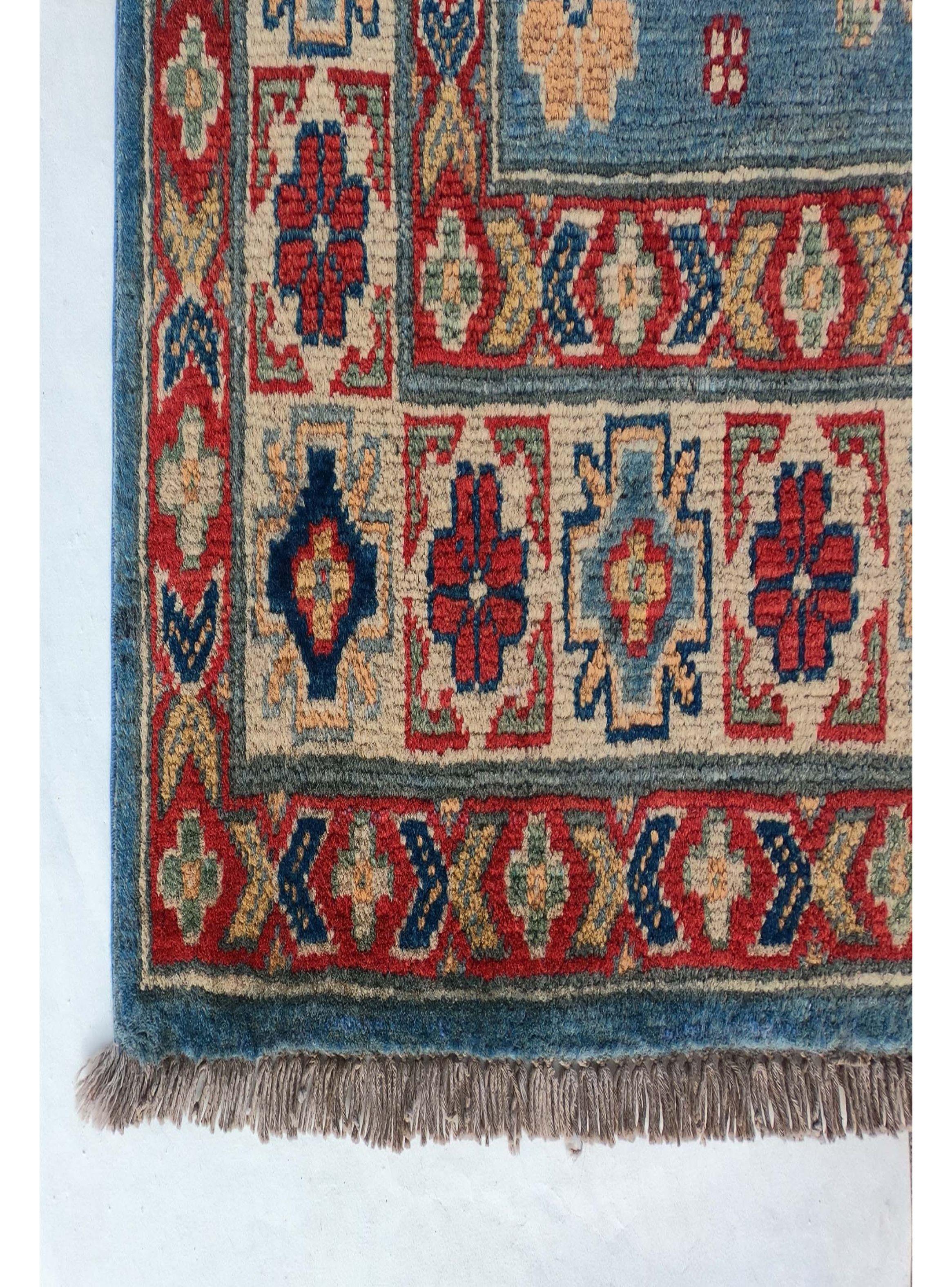 Alfombra Persa de lana, Kazak de 1.50 x 1.00 mts.-2