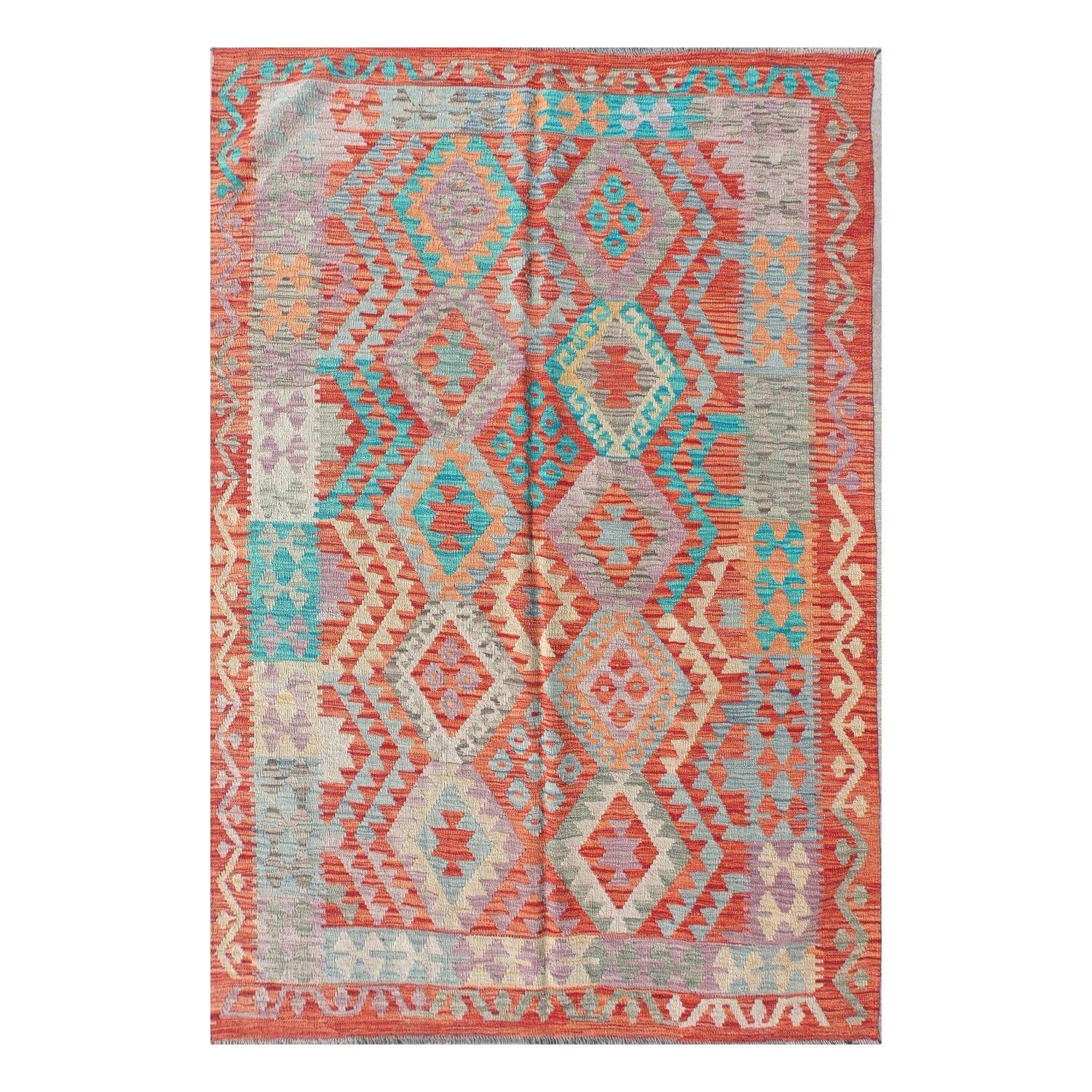 Alfombra Lana, Kelim Kashkuli 2.00 x 1.50 mts. 0222-0