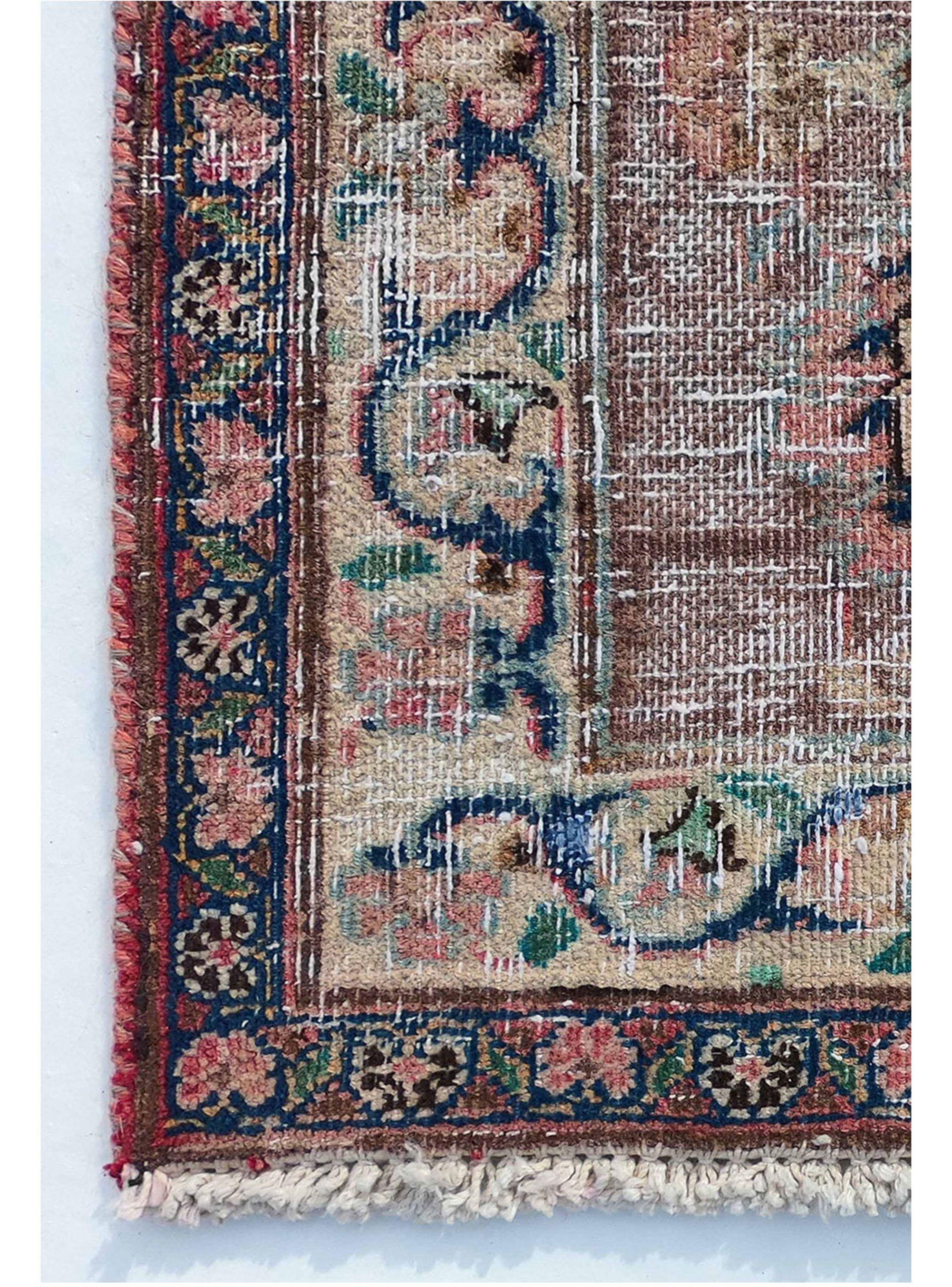 Alfombra Persa Vintage de Lana de 3.70 x 2.90 mts., AA903-2