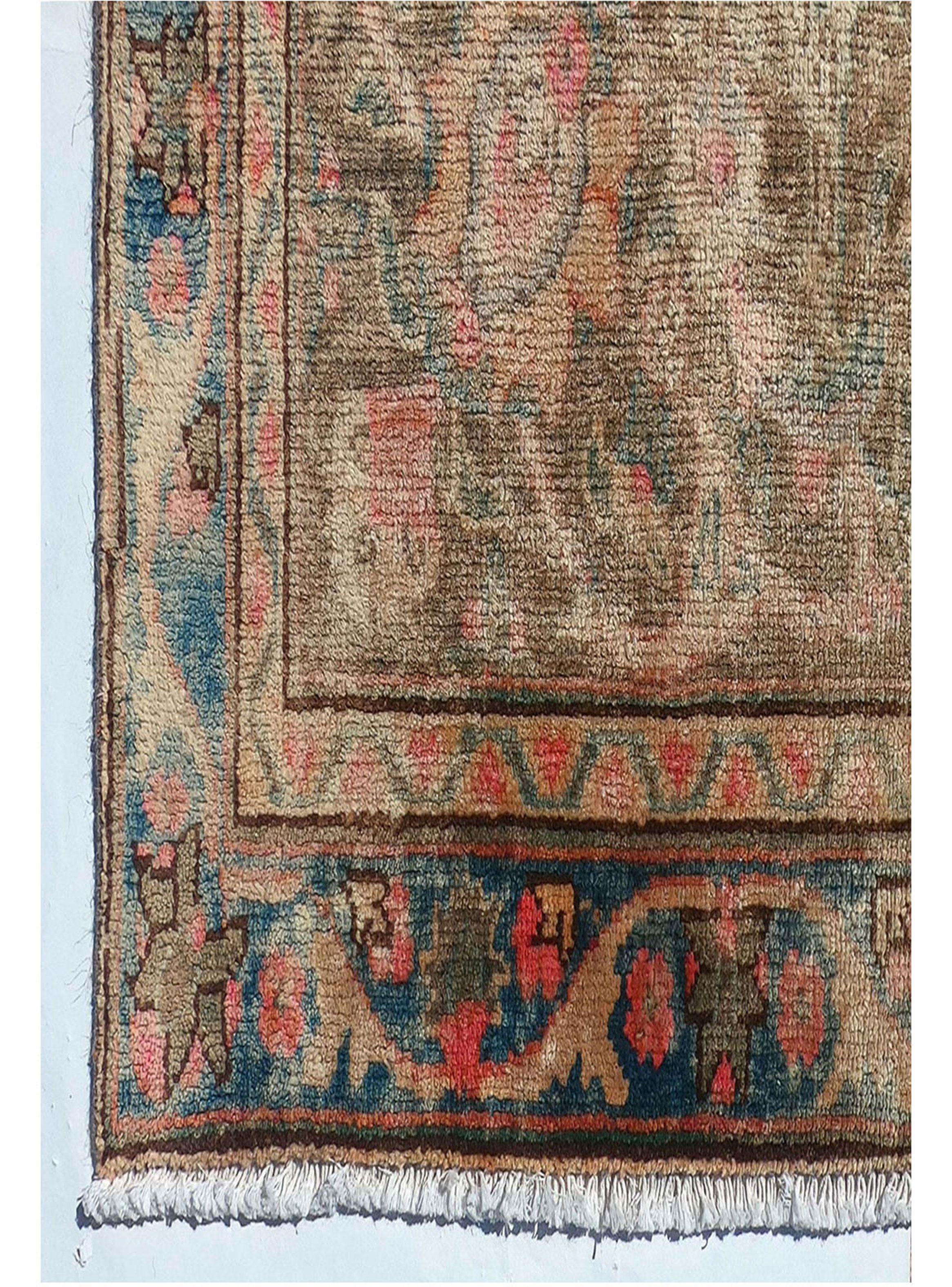 Alfombra Persa Vintage de Lana de 3.70 x 2.80 mts., AA732-4