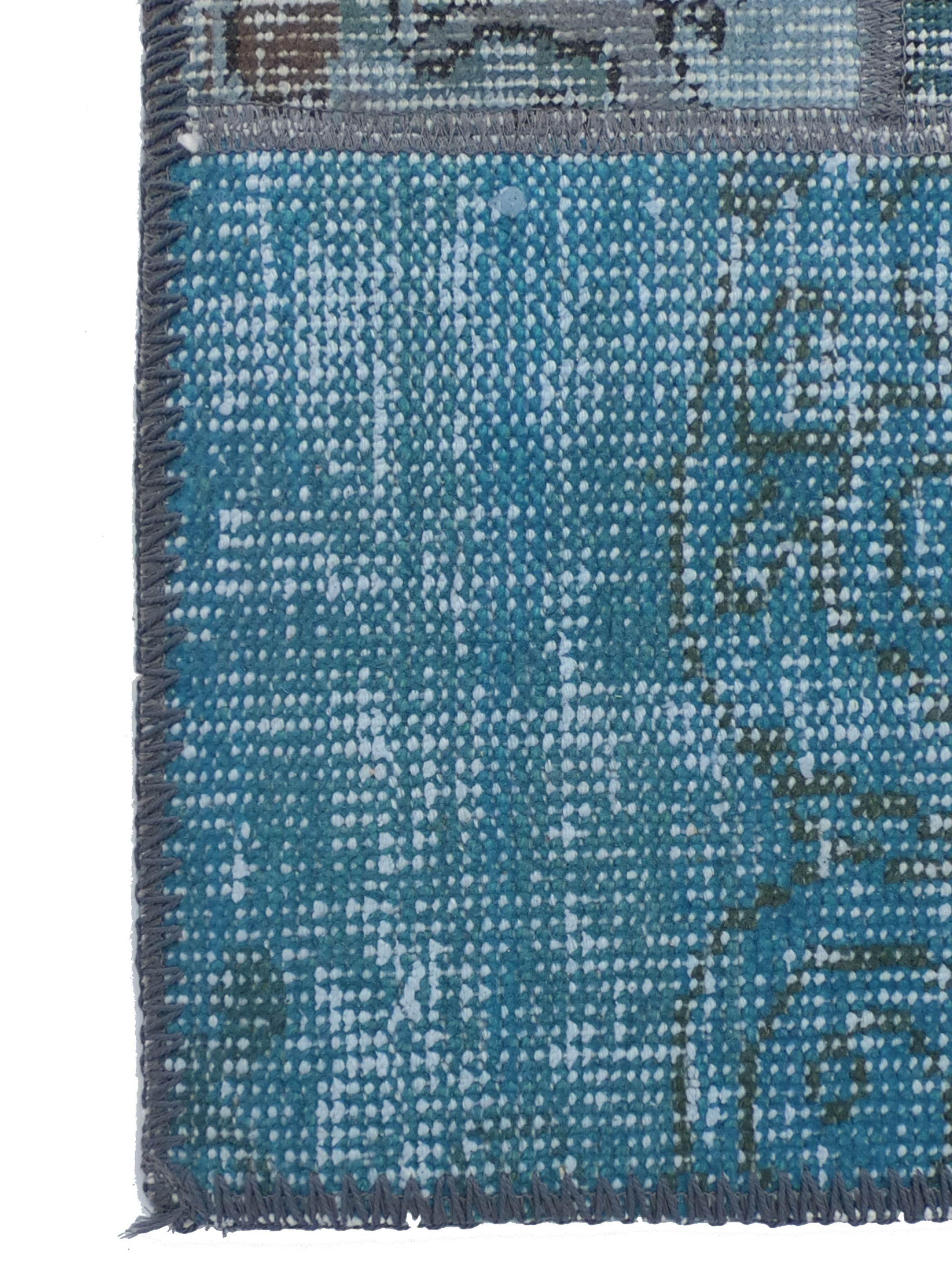 Alfombra Persa de Lana, Patchwork Estambul de 3.50 x 0.80 mts, AA012-2