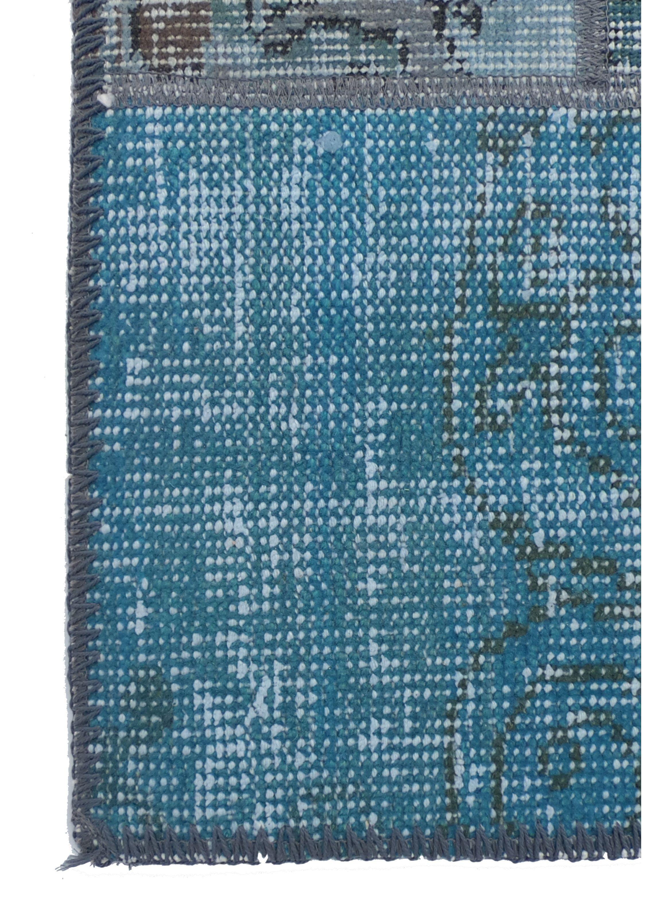 Alfombra Persa de Lana, Patchwork Estambul de 3.50 x 0.80 mts, AA012-5