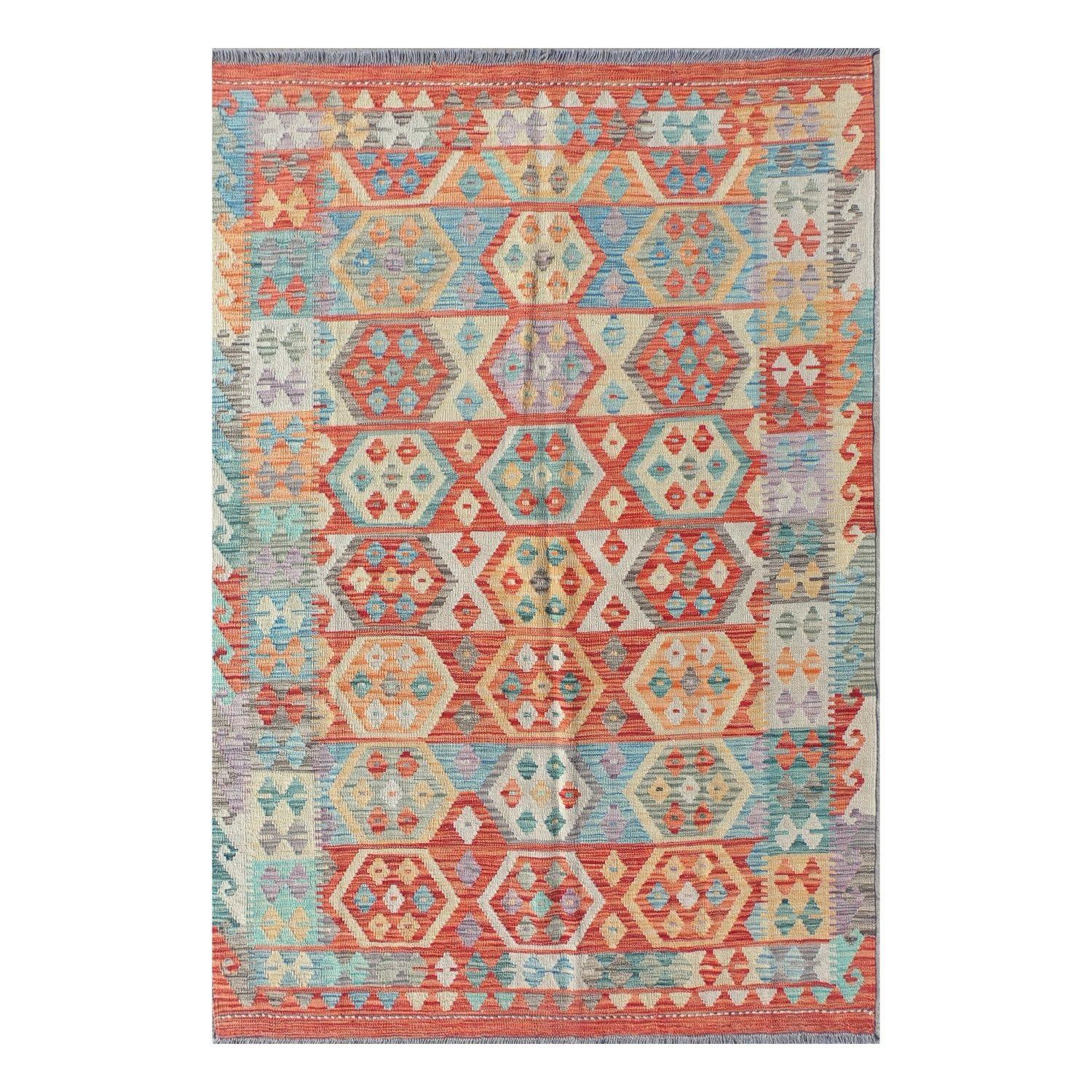 Alfombra Lana, Kelim Kashkuli 2.00 x 1.50 mts. 0276-0