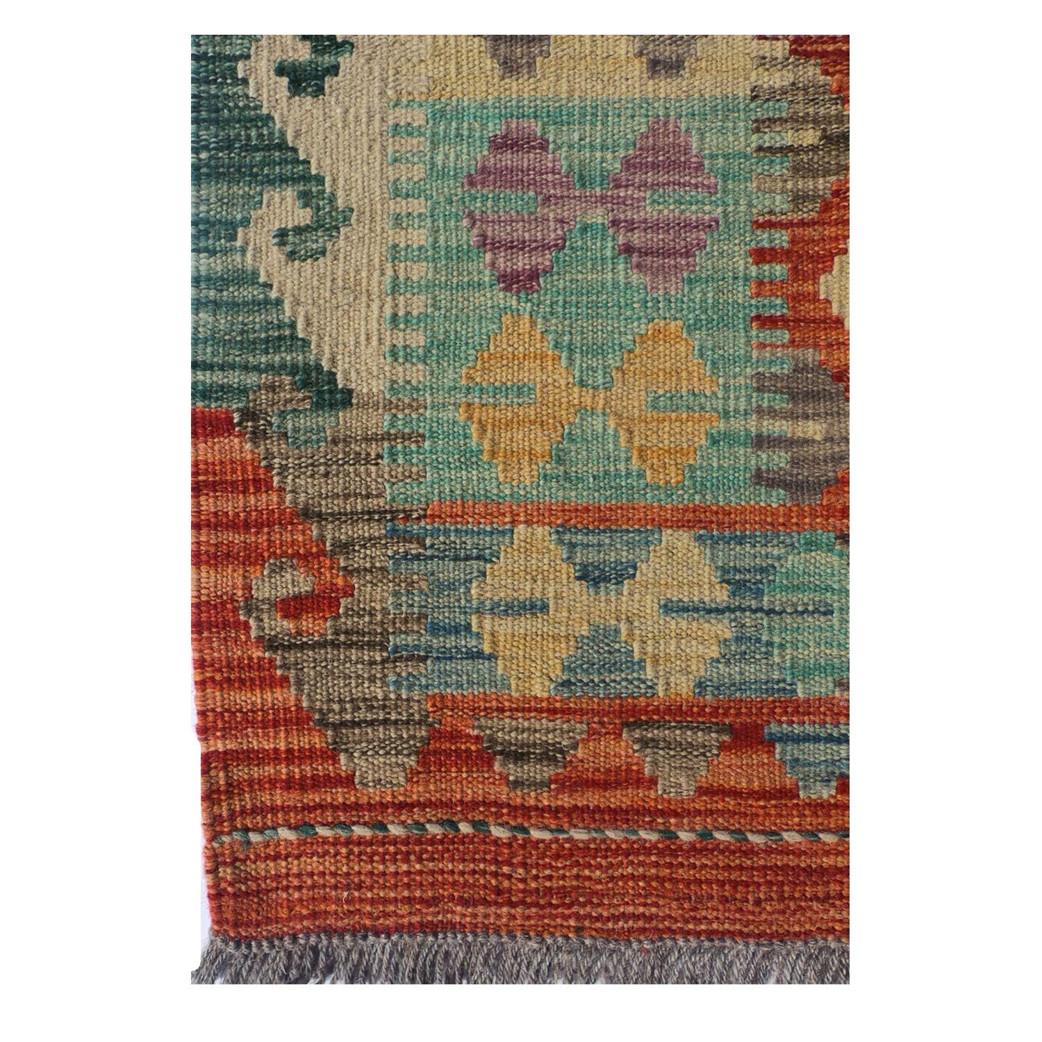 Alfombra Lana, Kelim Kashkuli 2.00 x 1.50 mts. 0276-2