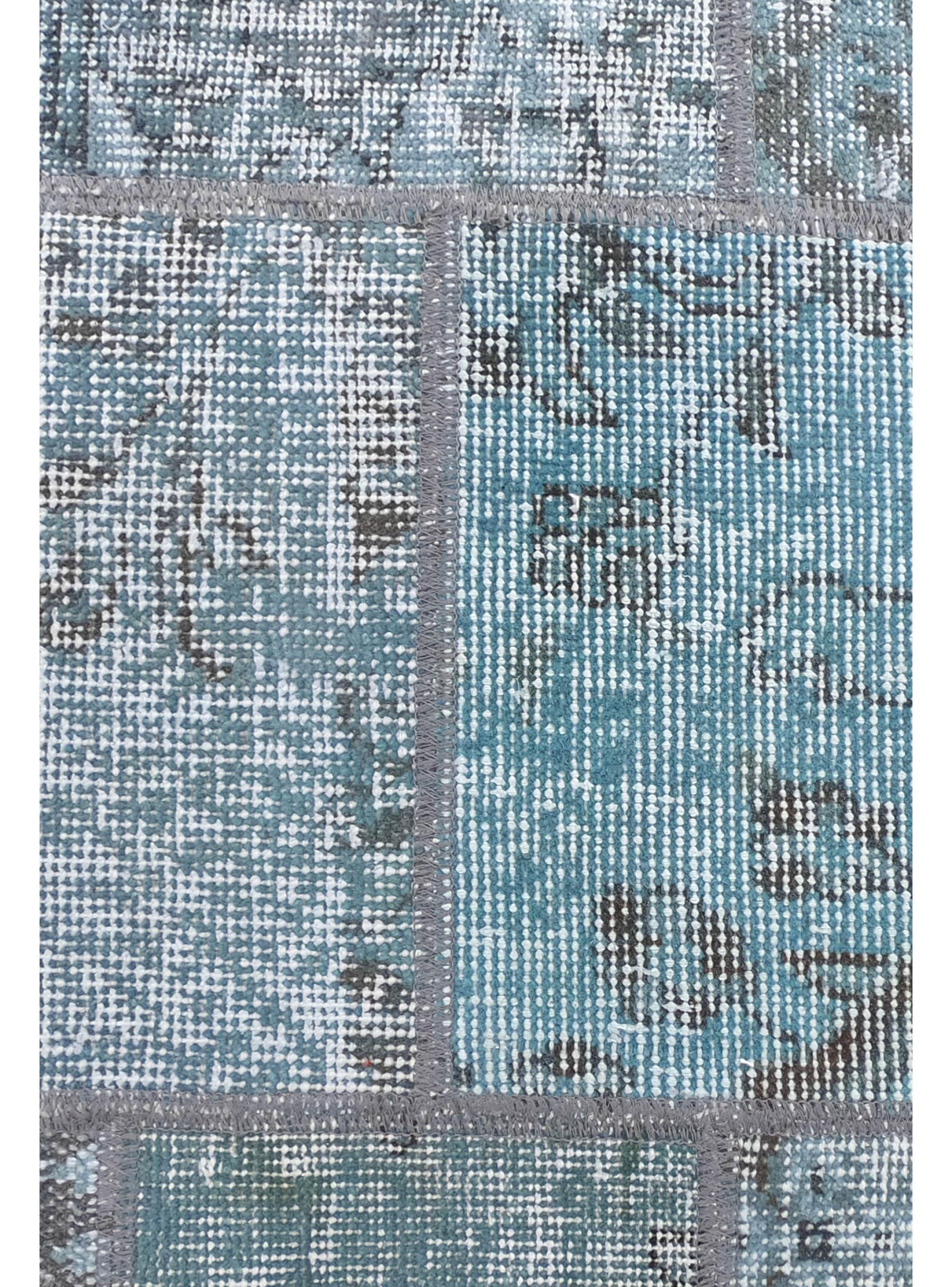 Alfombra Persa de Lana, Patchwork Estambul de 3.50 x 0.80 mts, AA014-2