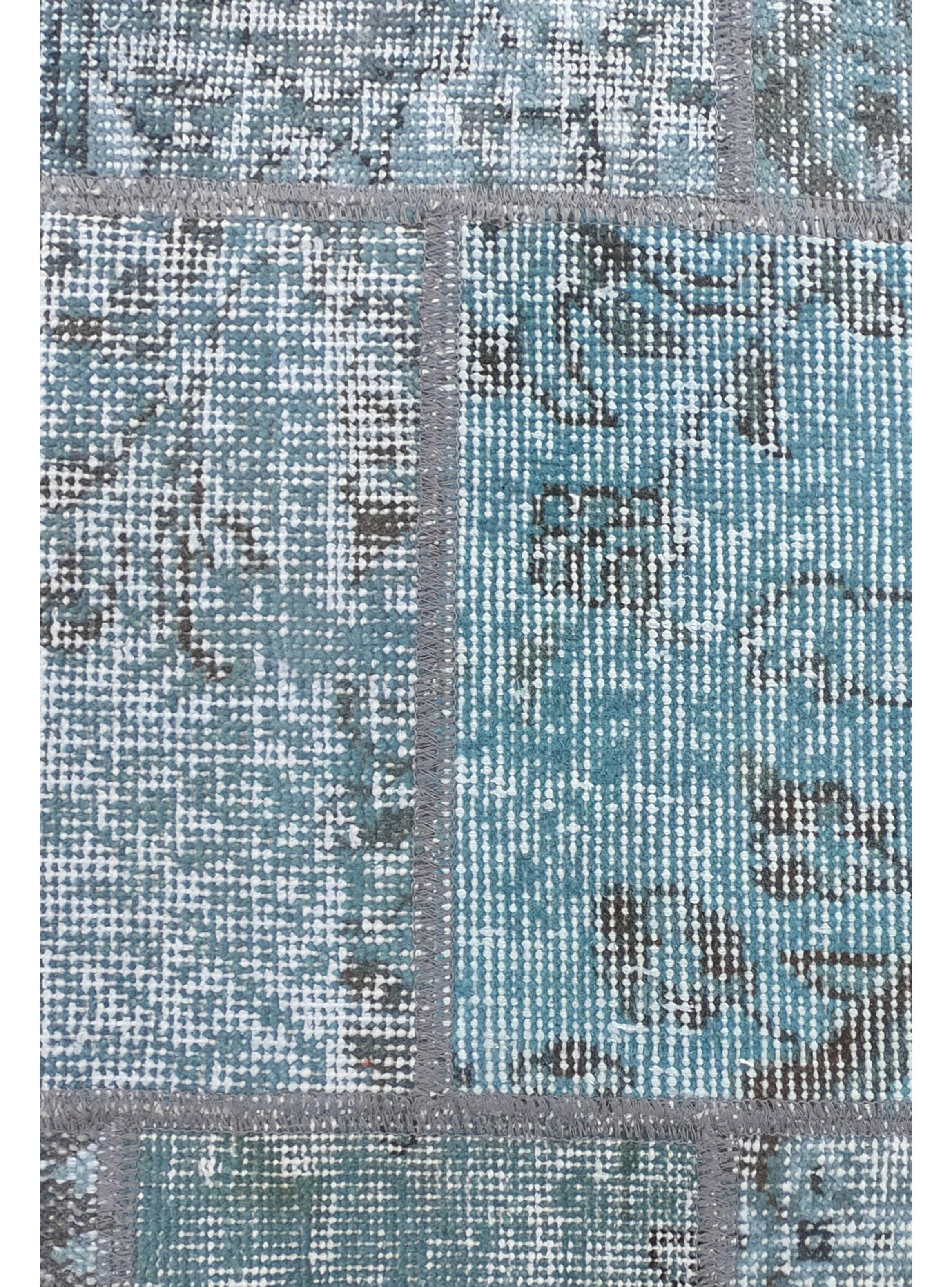 Alfombra Persa de Lana, Patchwork Estambul de 3.50 x 0.80 mts, AA014-3