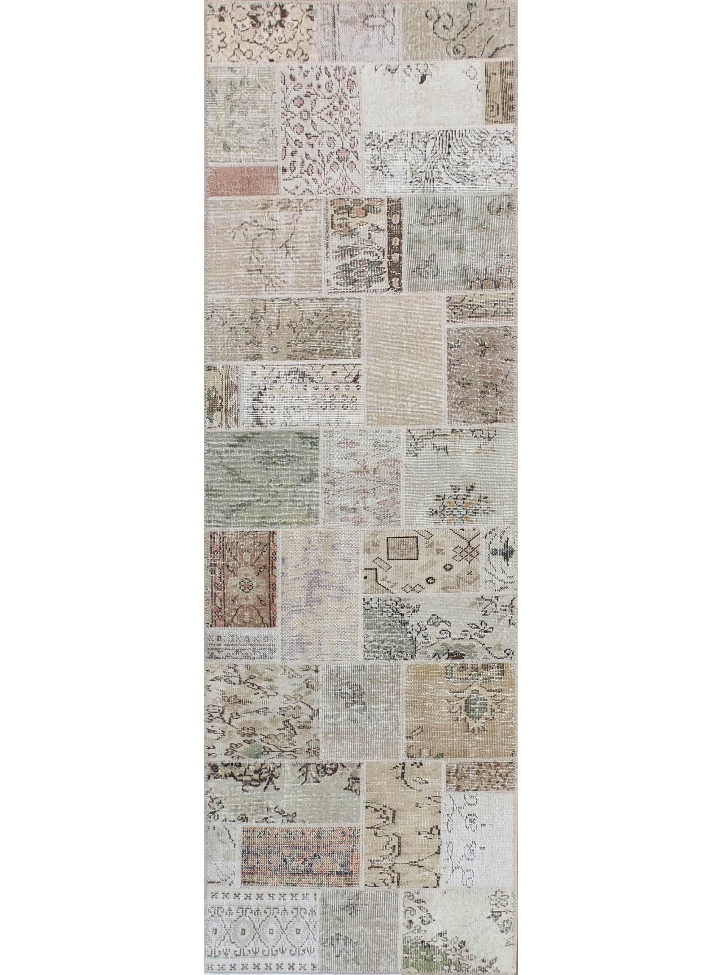 Alfombra Persa de Lana, Patchwork Estambul de 3.00 x 0.80 mts, AA005-0