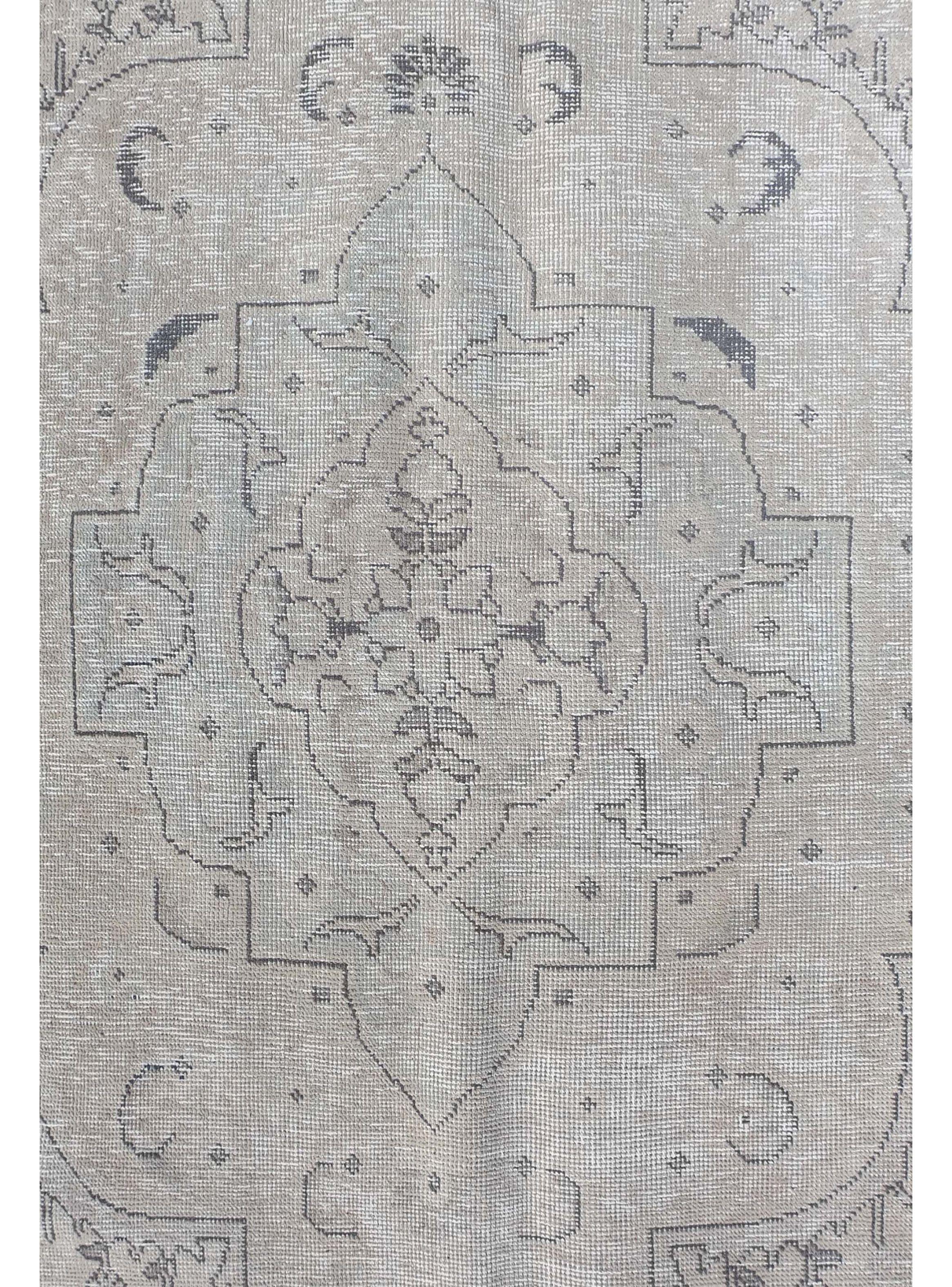 Alfombra Persa Vintage de Lana de 3.70 x 2.90 mts., AA738-3