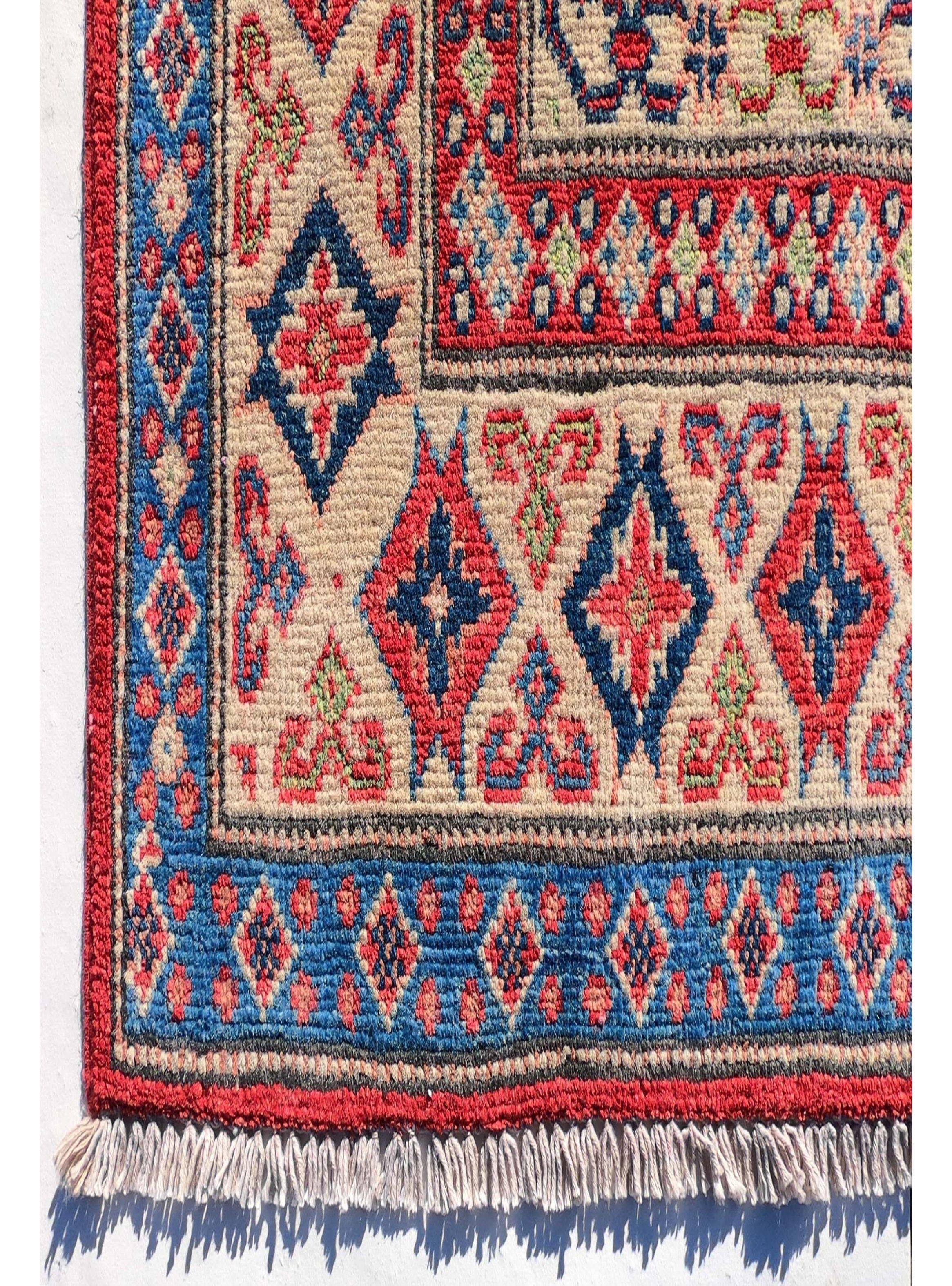 Alfombra Persa Clásica de Lana, Kazak de 2.70 x 1.80 mts., AA1007-2