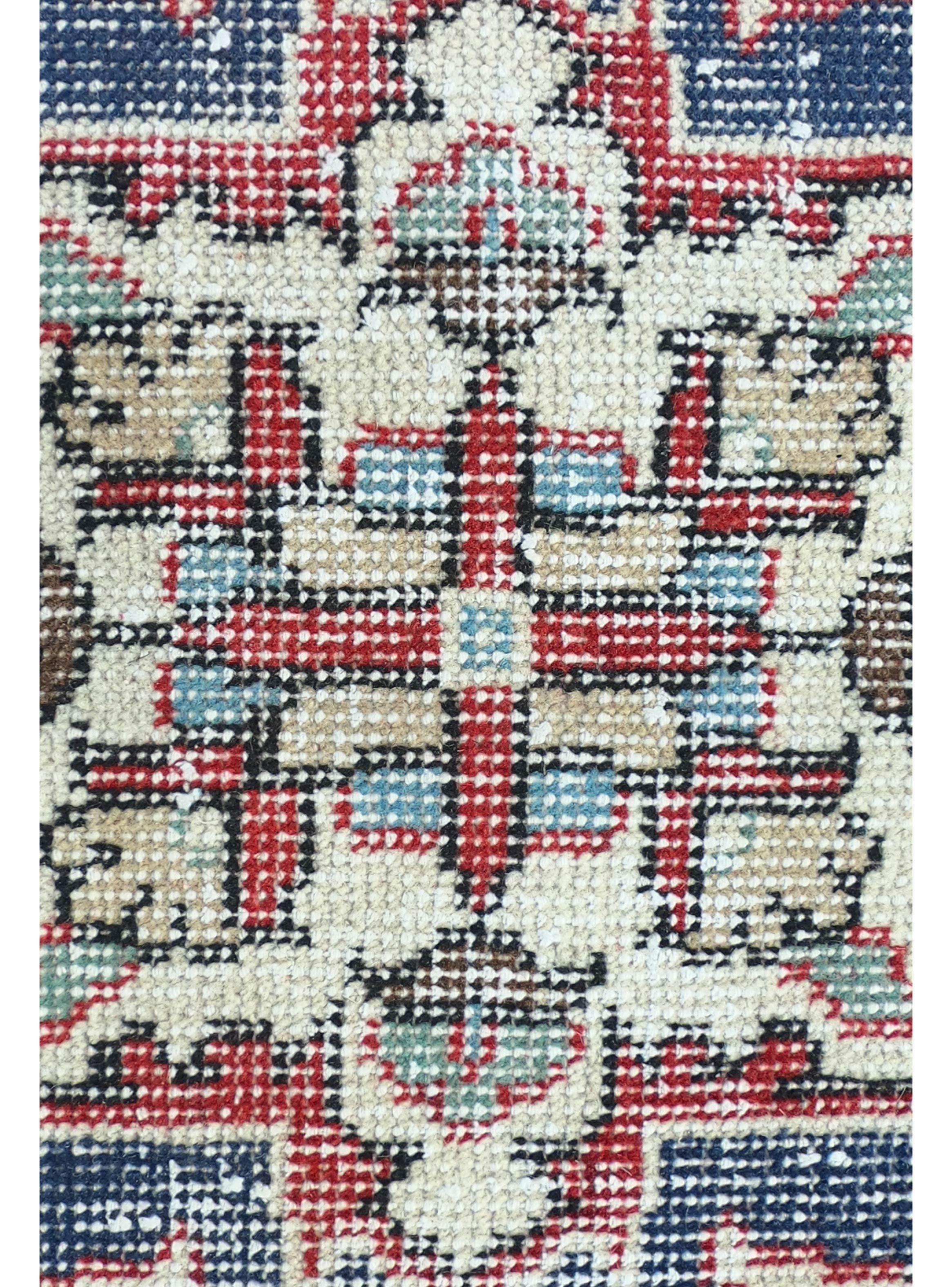 Alfombra Persa Vintage de Lana de 3.10 x 1.90 mts, AA047-1