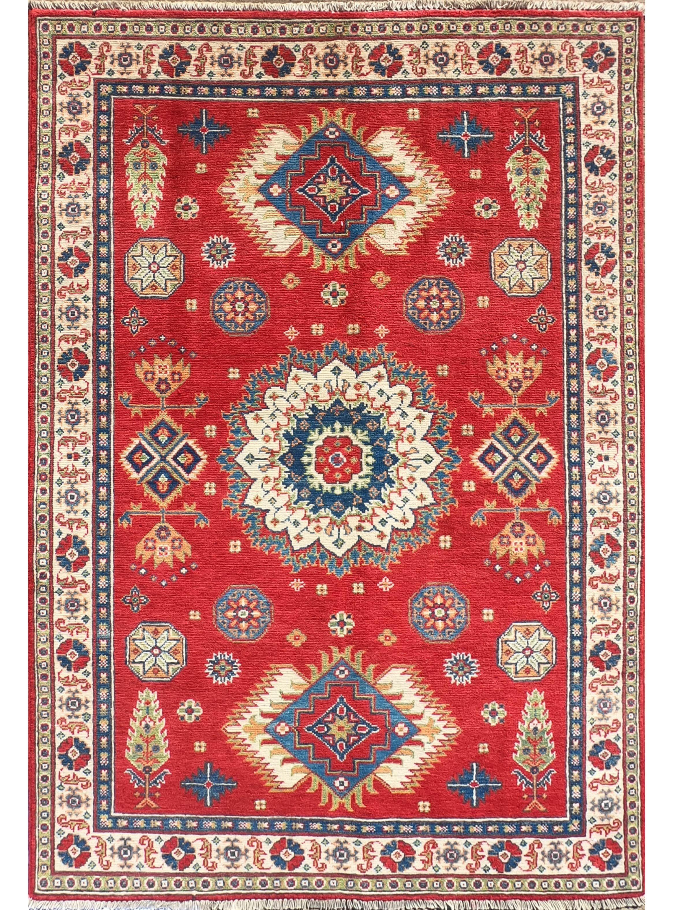 Alfombra Persa Clásica de Lana, Kazak de 1.80 x 1.20 mts., KZ194-0