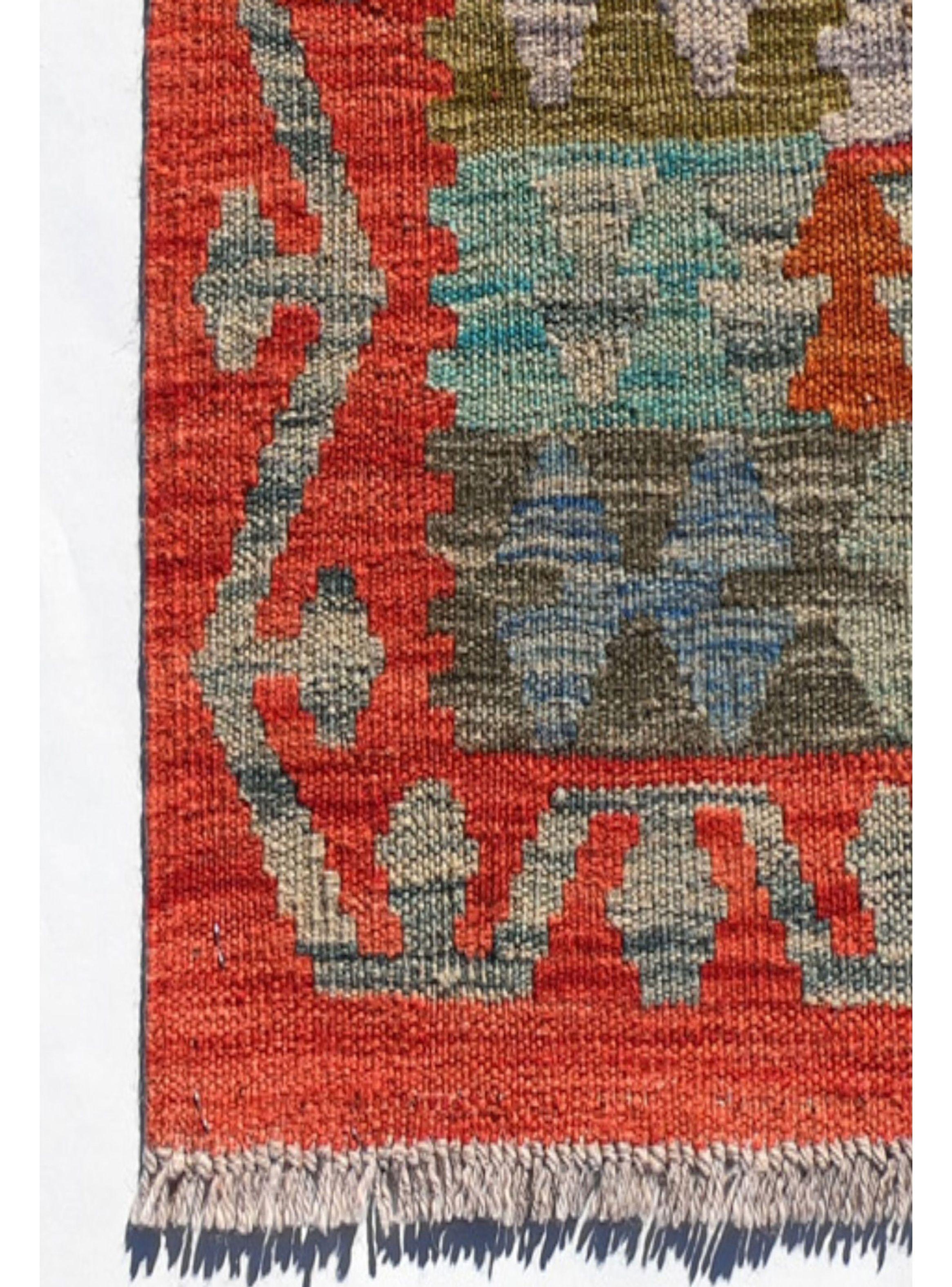 Alfombra de Lana Kelim Kashkuli de 1.80 x 1.20 mts., AA1192-2