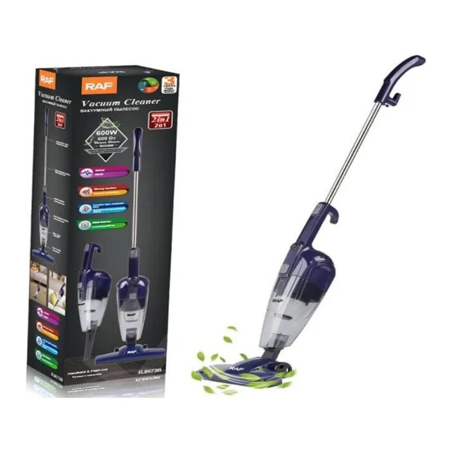 Aspiradora Vertical Potente Portatil 2En1 600W Con Accesorio-3
