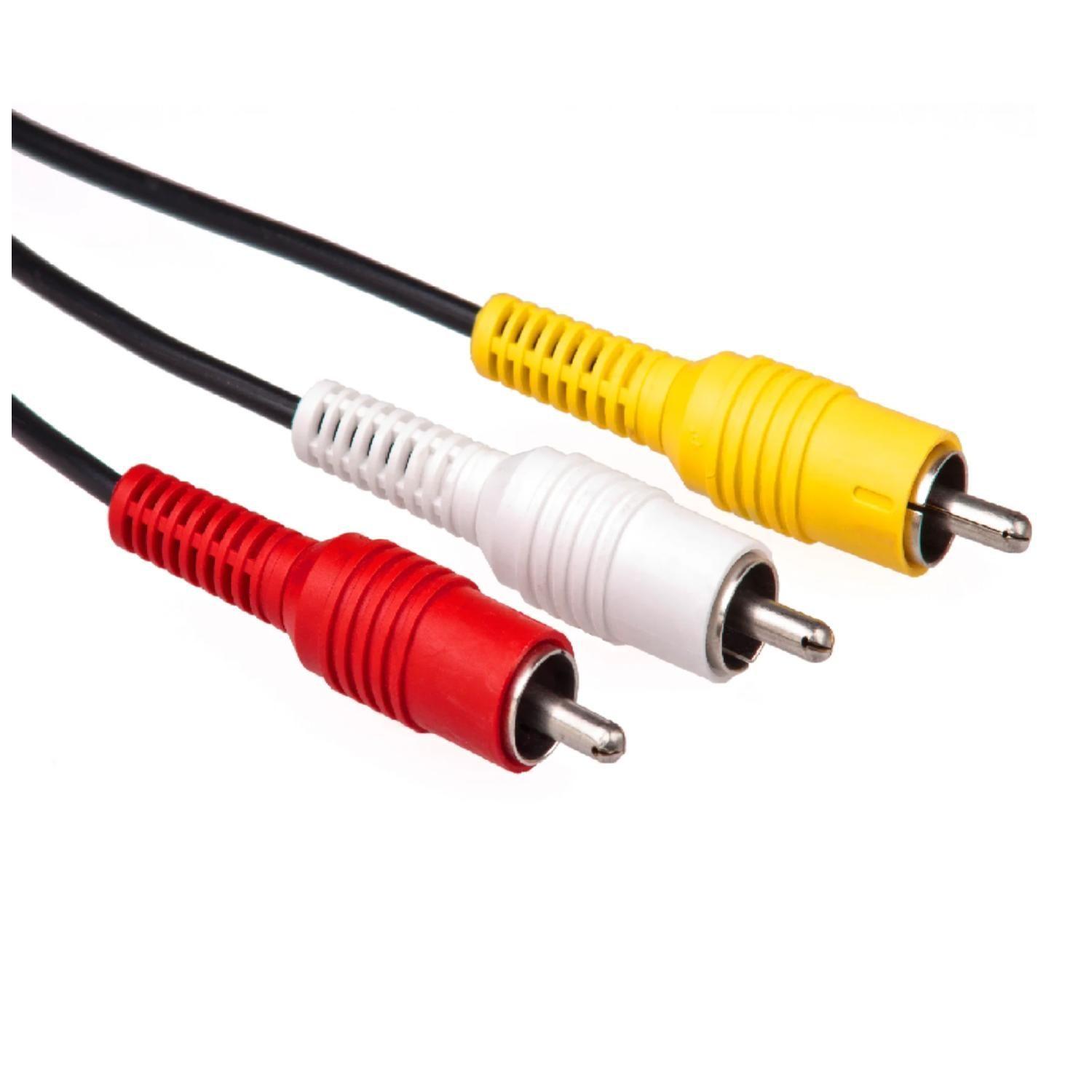 Cable Estereo 3 RCA A 3 RCA 180cm Negro-2