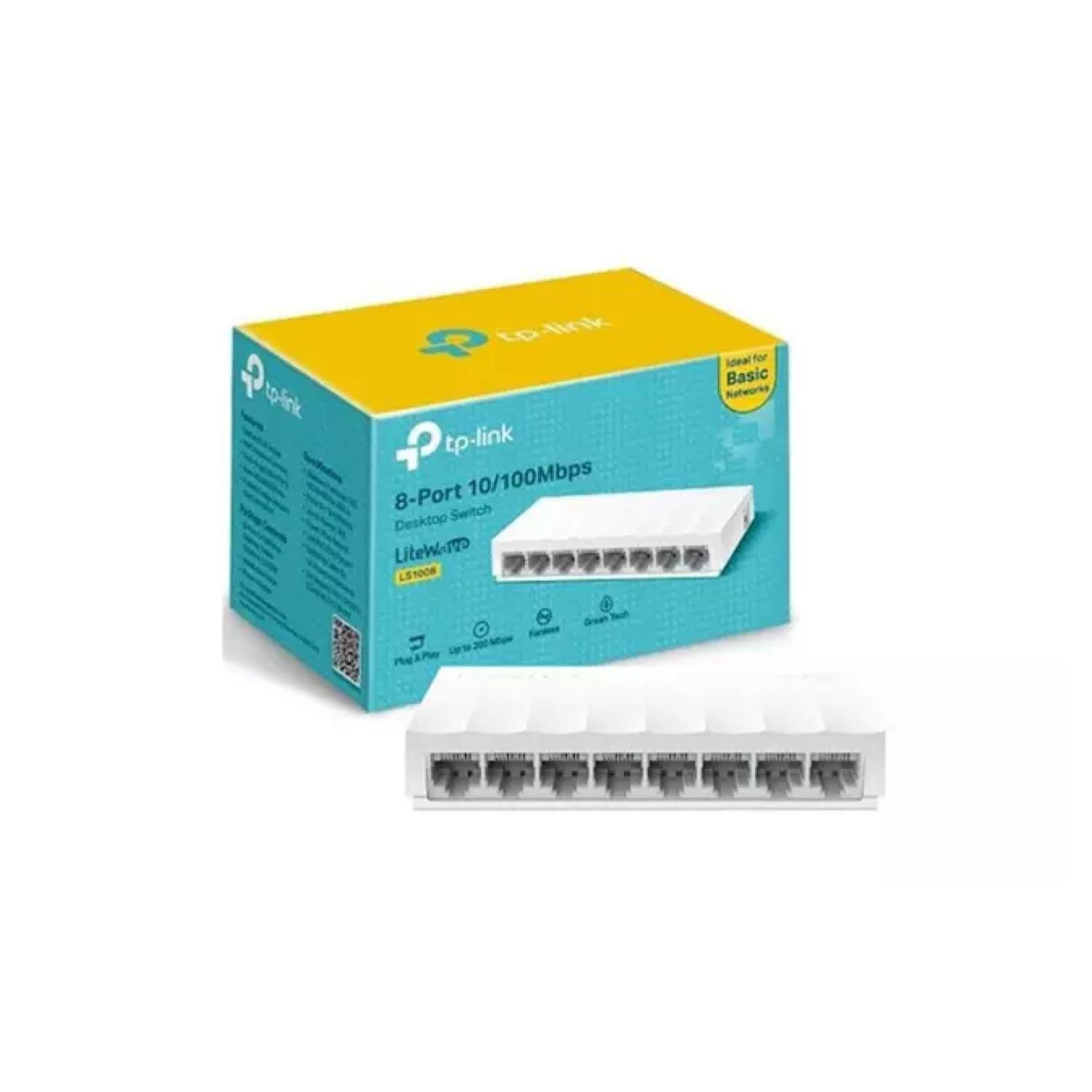 Switch 8 Puertos Ethernet 10 100mbps Litewave LS1008 Tp Link-2