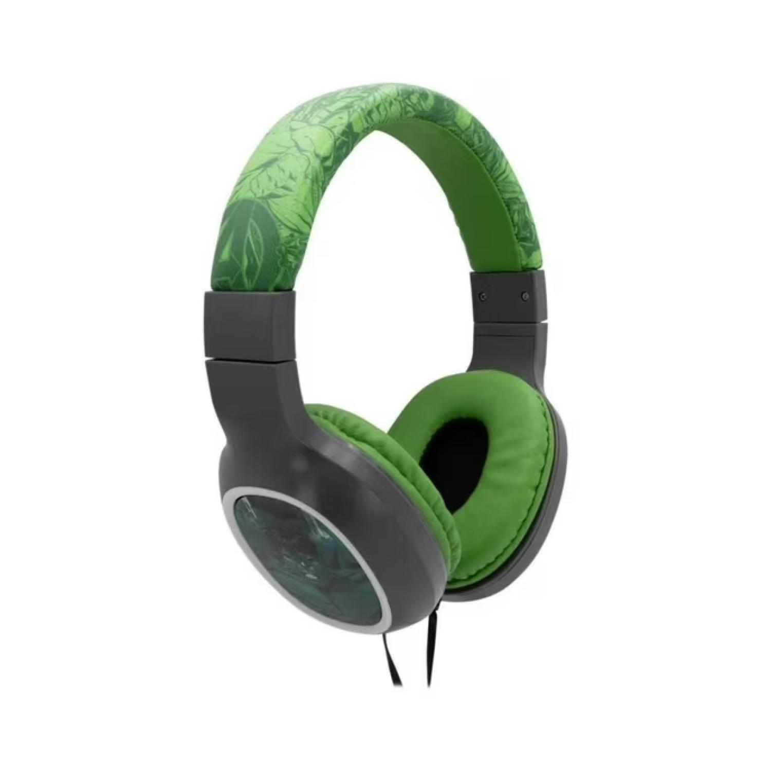 Audifonos Bluetooth Infantil OverEar Verde Hulk-2