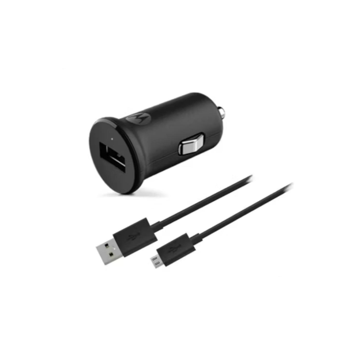 Cargador Para Automovil Carga Turbo Micro USB Negro -2