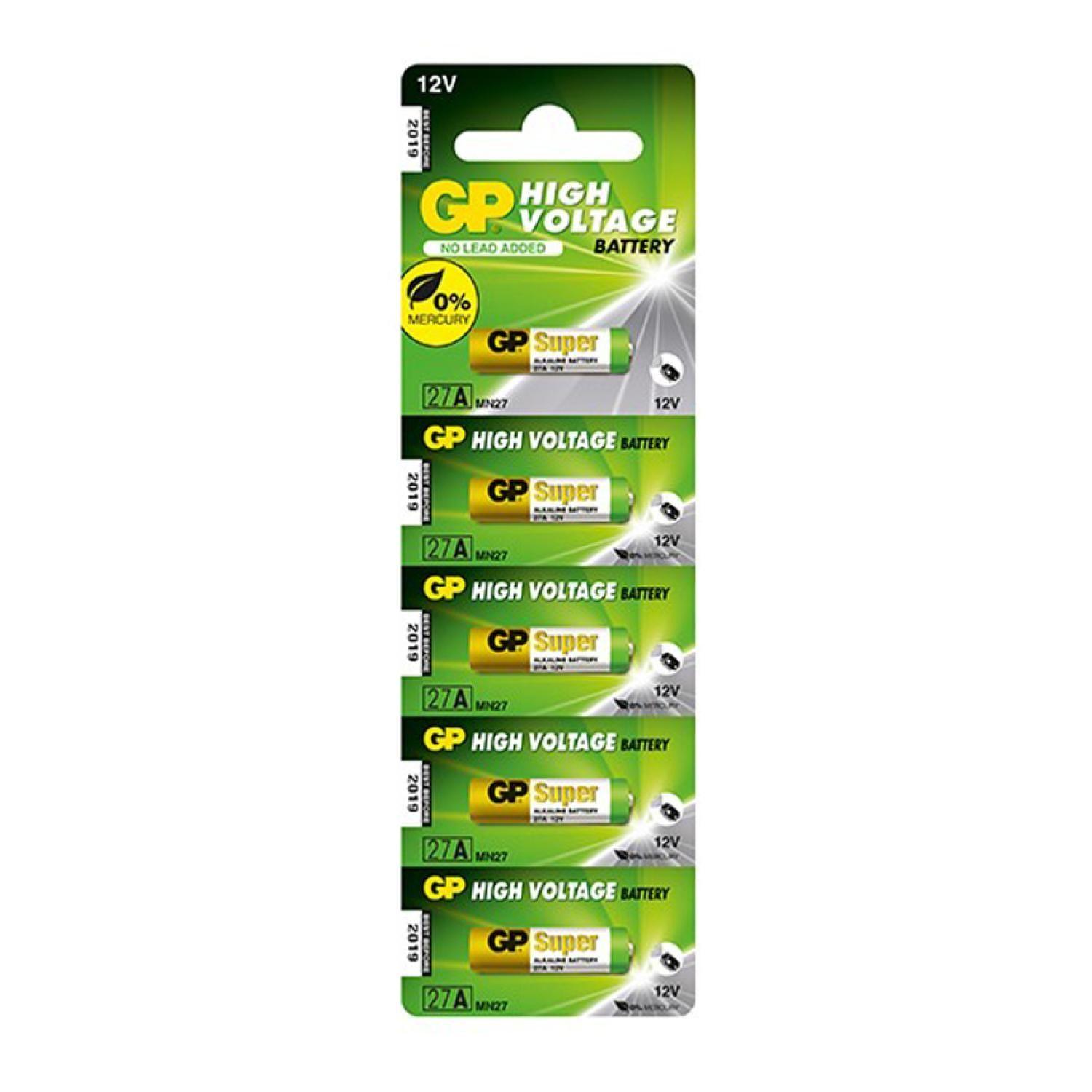 Pack Blister 5 Pilas Alcalinas Alarmas Localizadores 27A -2