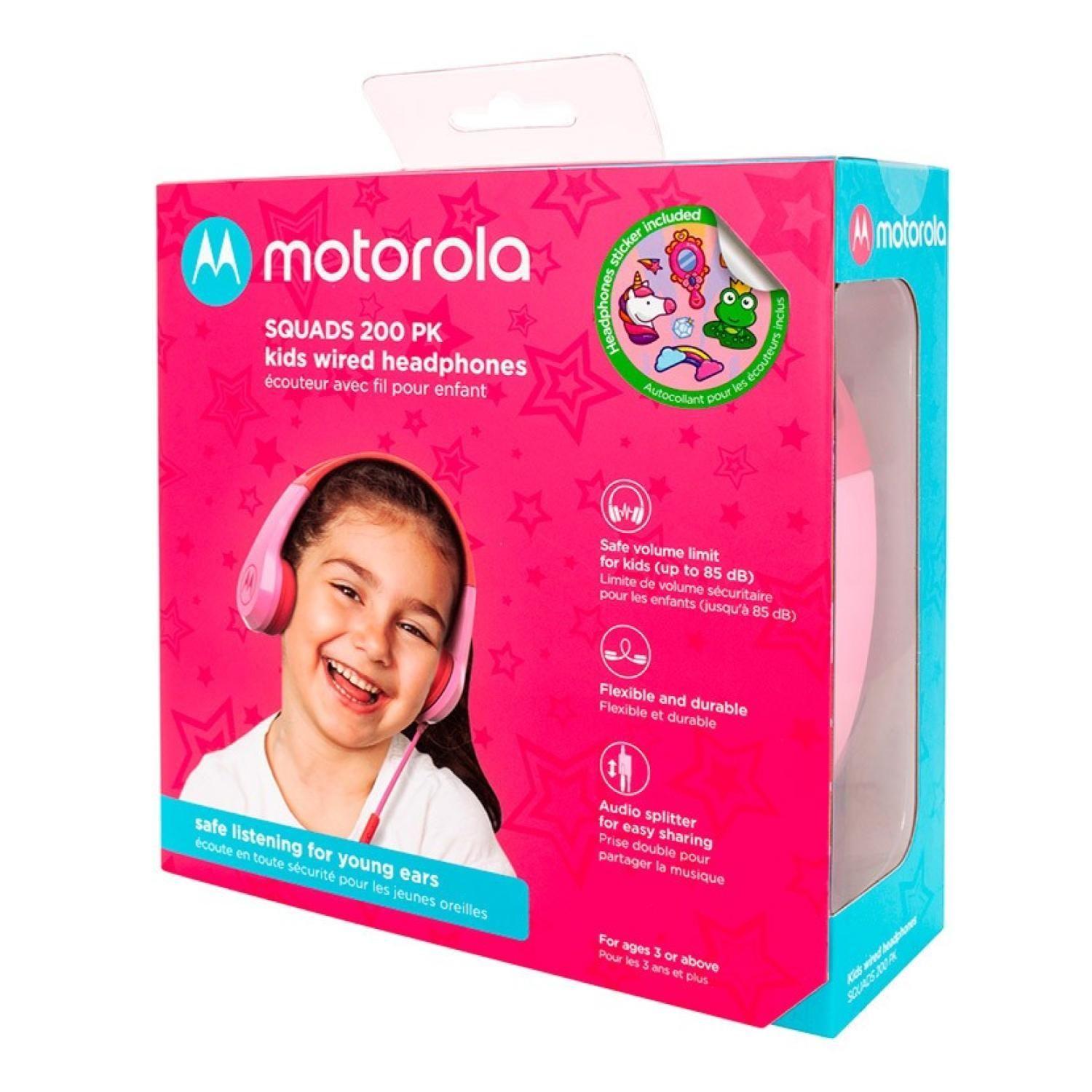 Audifono Manos Libres Jack 3.5 Rosado Squads 200 -4