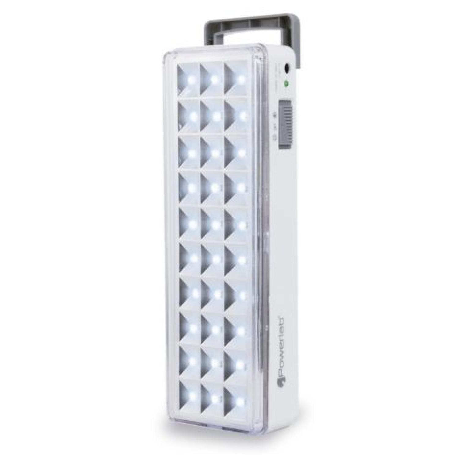 Lampara De Emergencia 30LED 120lm 5W Blanco 7658 Powerlab-0