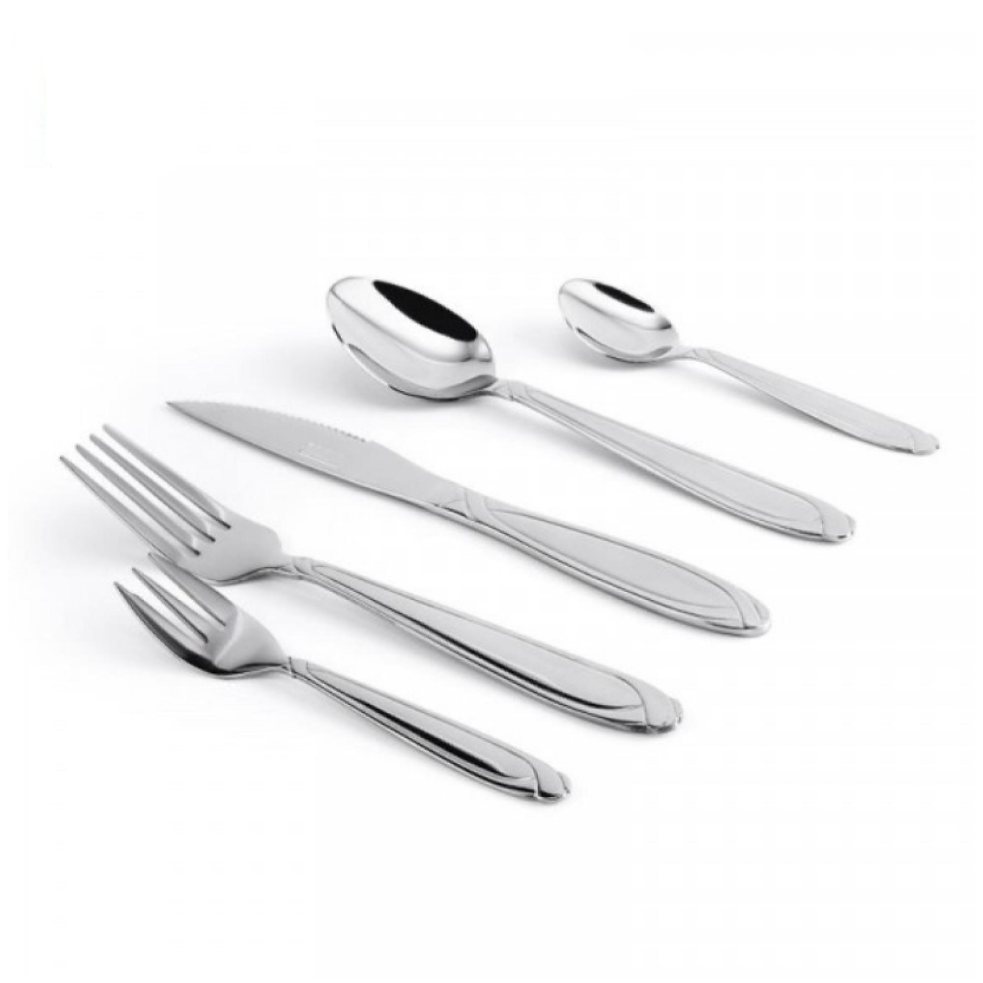 Set 35 Piezas Cubiertos Romania De Acero Inoxidable-1