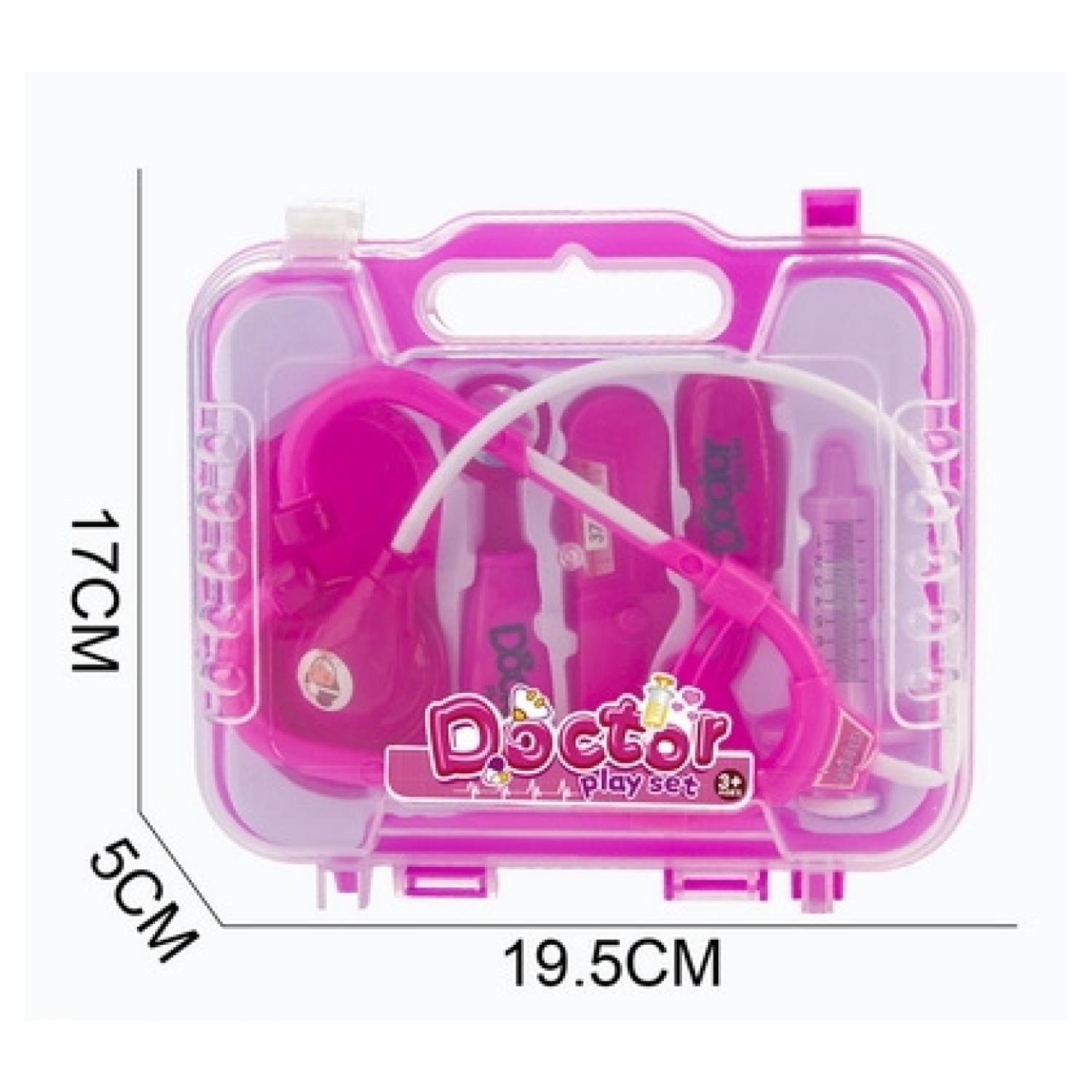 Juguete Maletin Doctor 19 Piezas Rosado Infantil-2