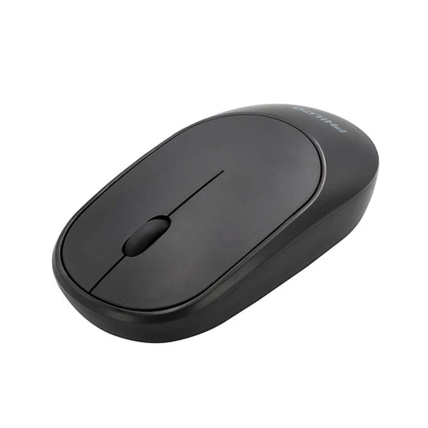 Mouse Inalambrico USB Silencioso 3 Botones Negro-1
