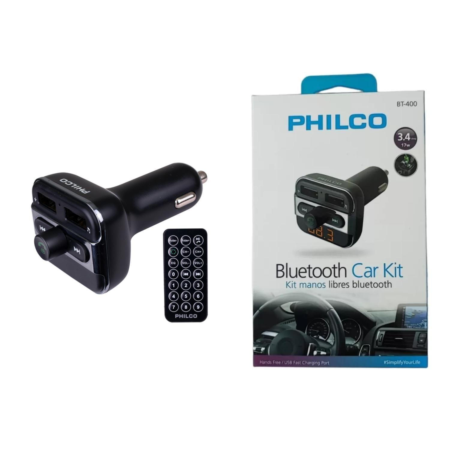Transmisor Bluetooth Fm Sd USB Manos Libres -2