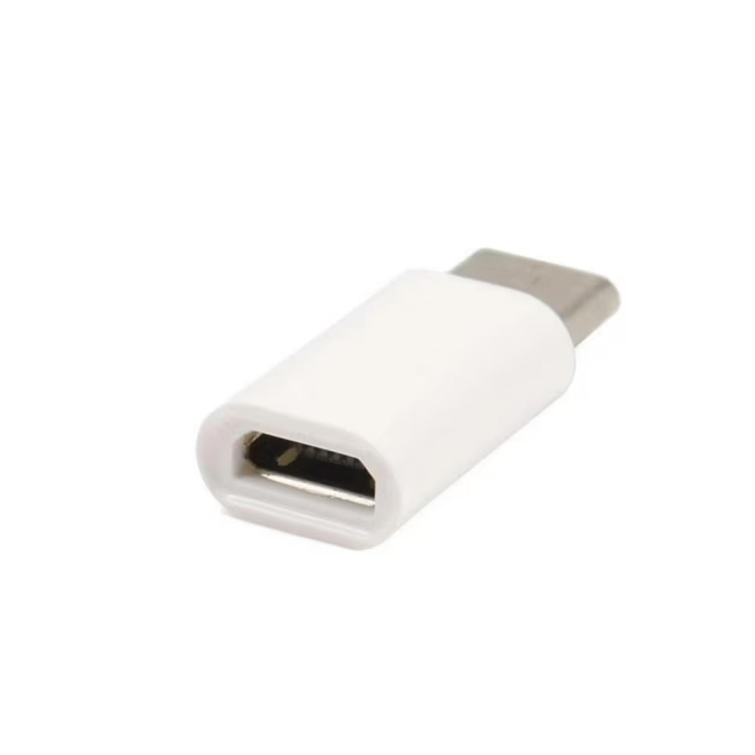 Adaptador Micro USB A USB Tipo C USB 2.0 480Mbps Blanco -1