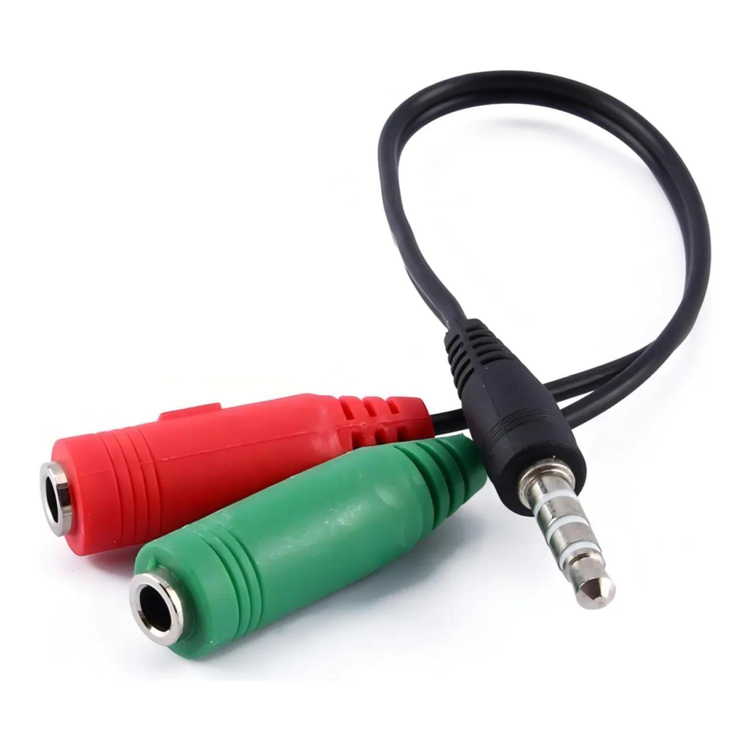 Adaptador De Audio 2 Jack Hembra A Jack 3.5 Macho -2