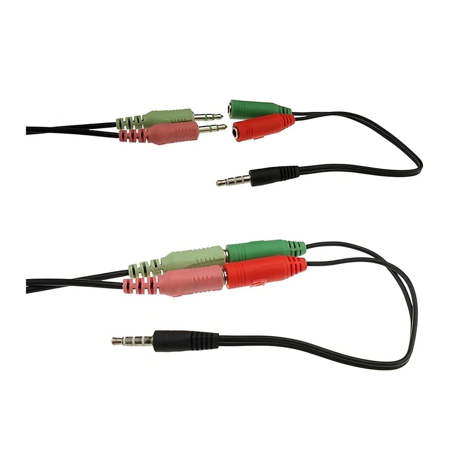 Adaptador De Audio 2 Jack Hembra A Jack 3.5 Macho -3