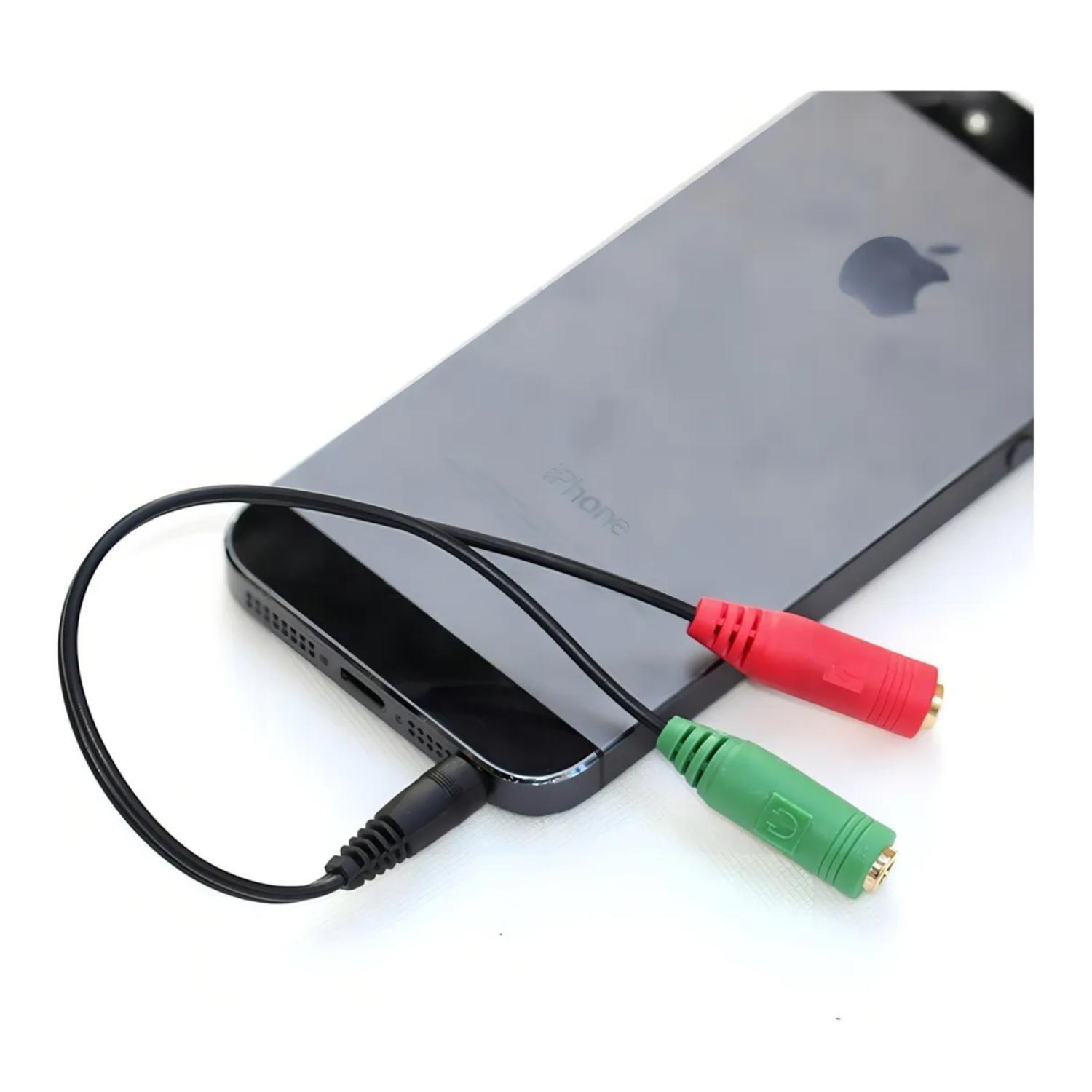 Adaptador De Audio 2 Jack Hembra A Jack 3.5 Macho -4