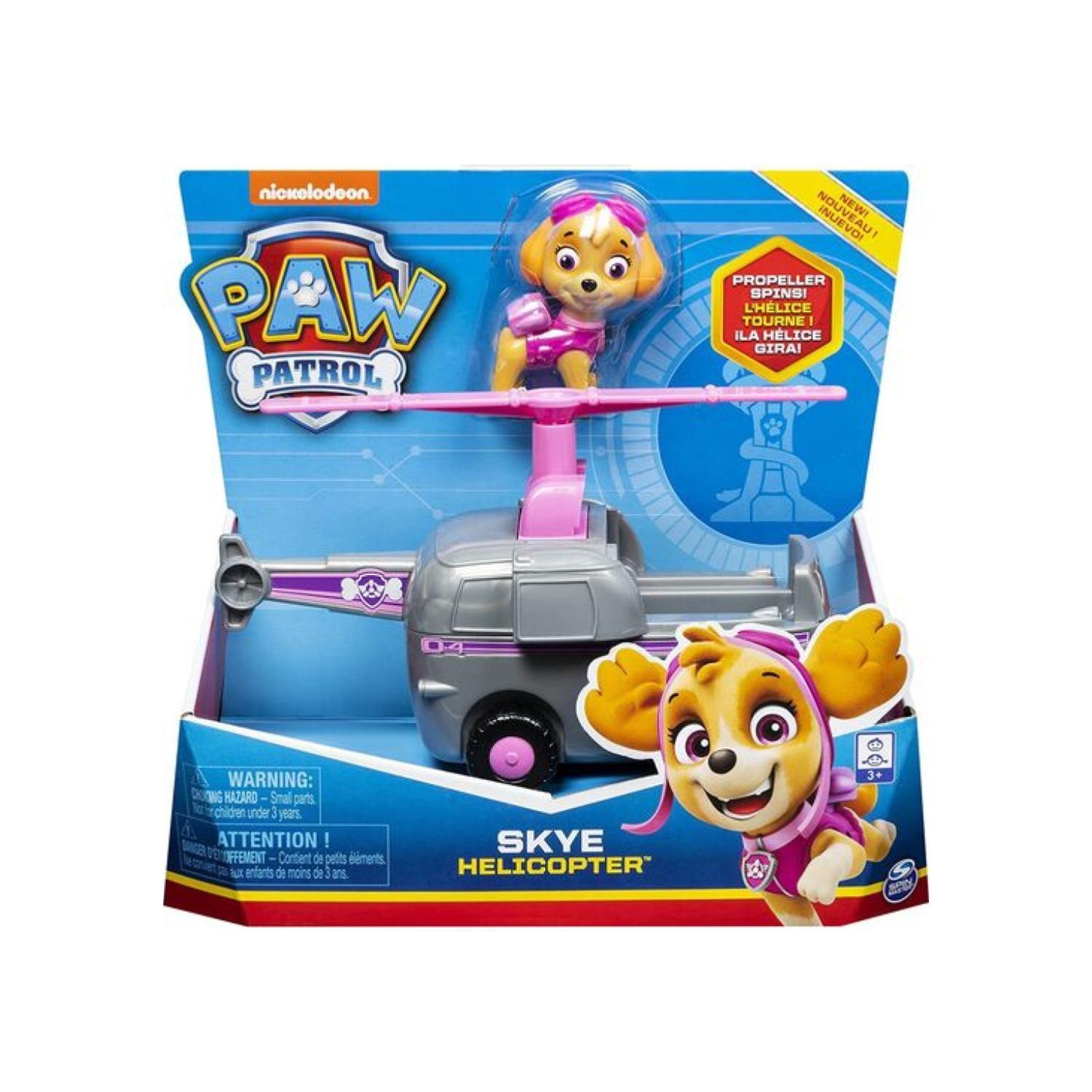 Juguete Skye Helicoptero Gris Friccion Paw Patrol-3