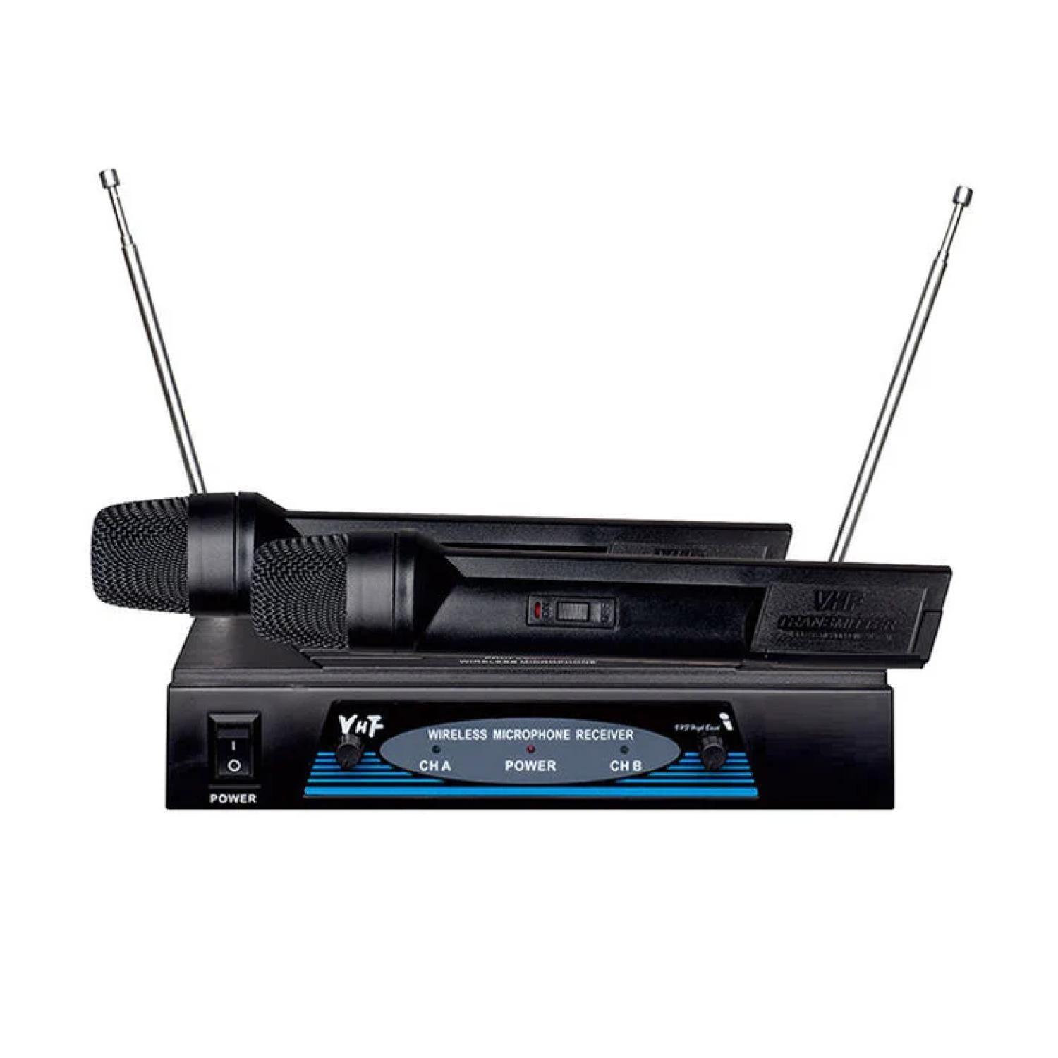 Pack 2 Microfonos Inalambricos 2 Calanes VHF WM787-3