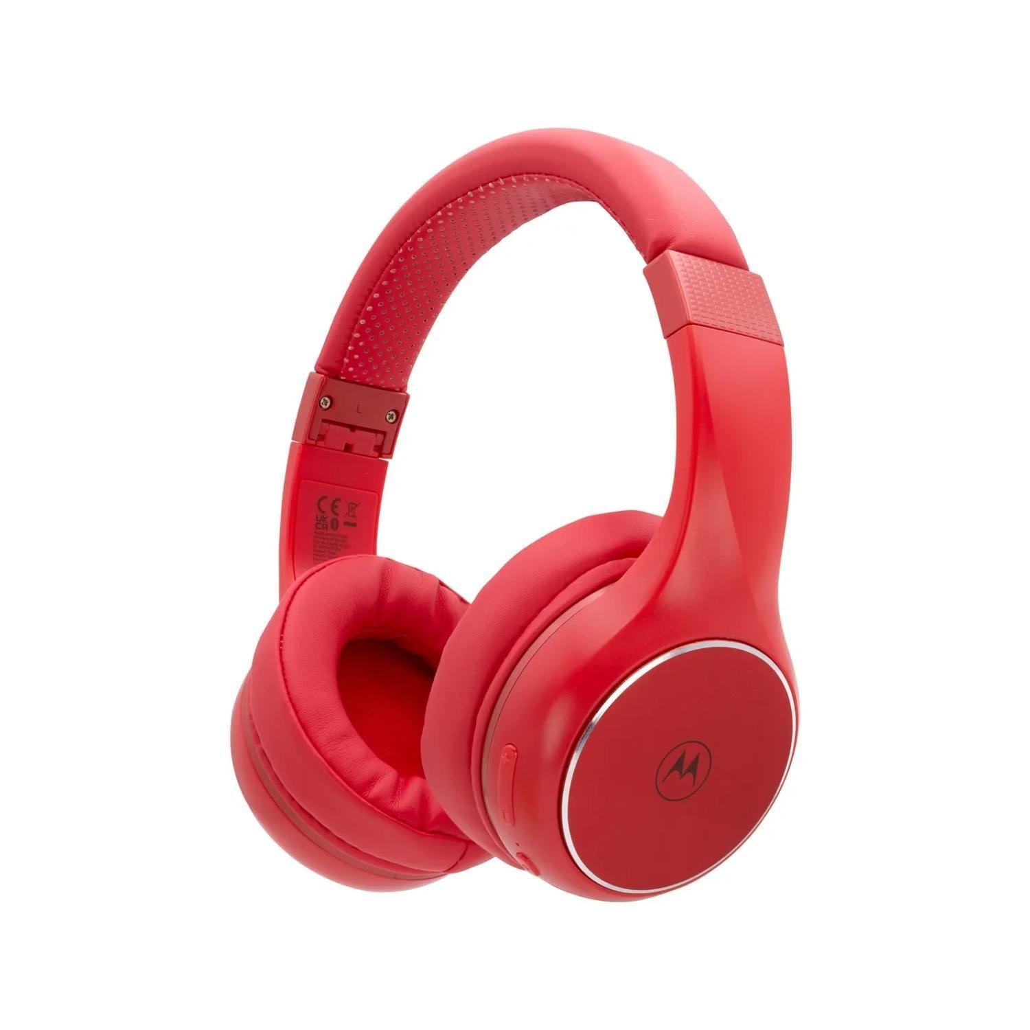 Audifonos Bluetooth OverEar Plegables Rojo XT220 Motorola-0