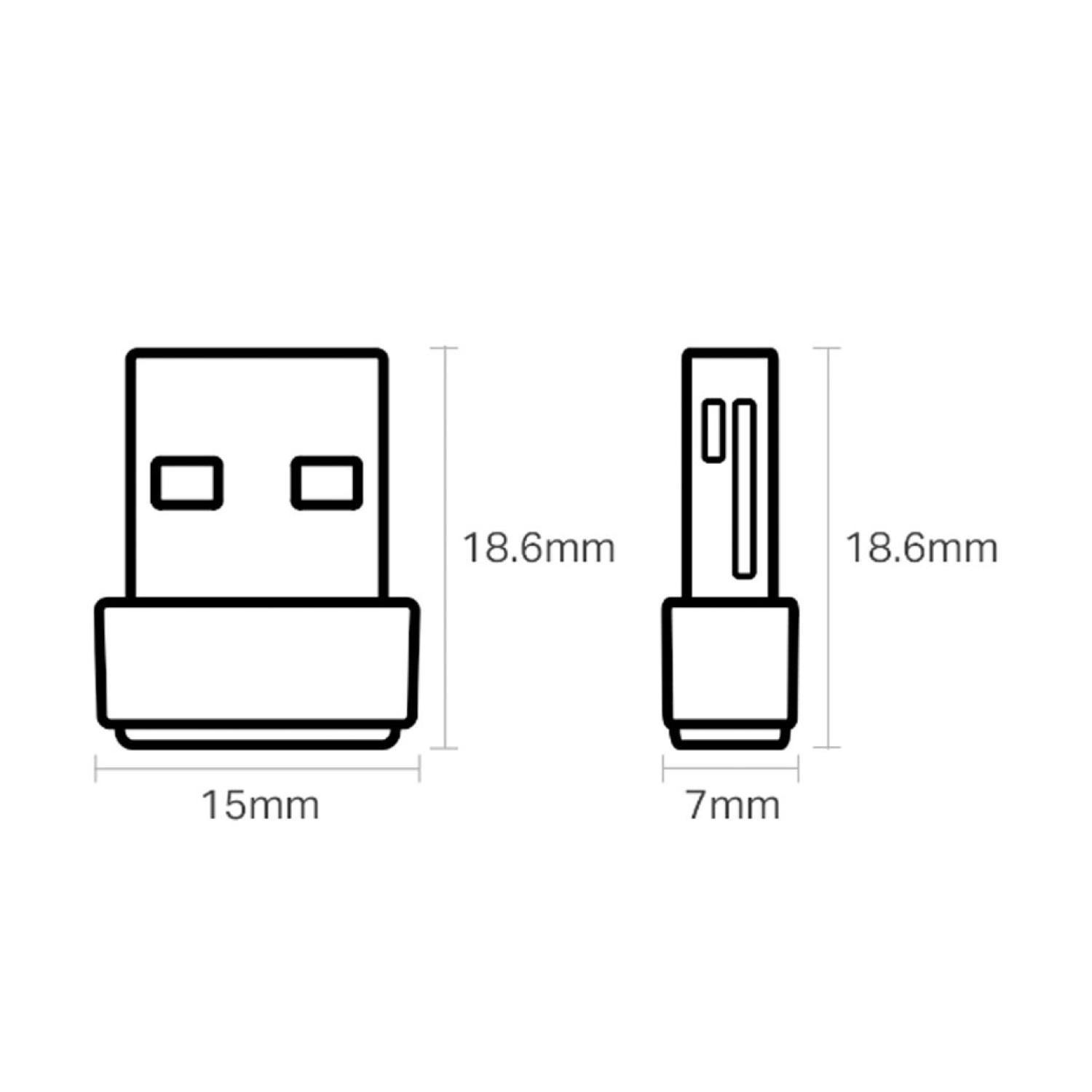 Adaptador WiFi Nano USB 600mbps Archer T3U Nano-2