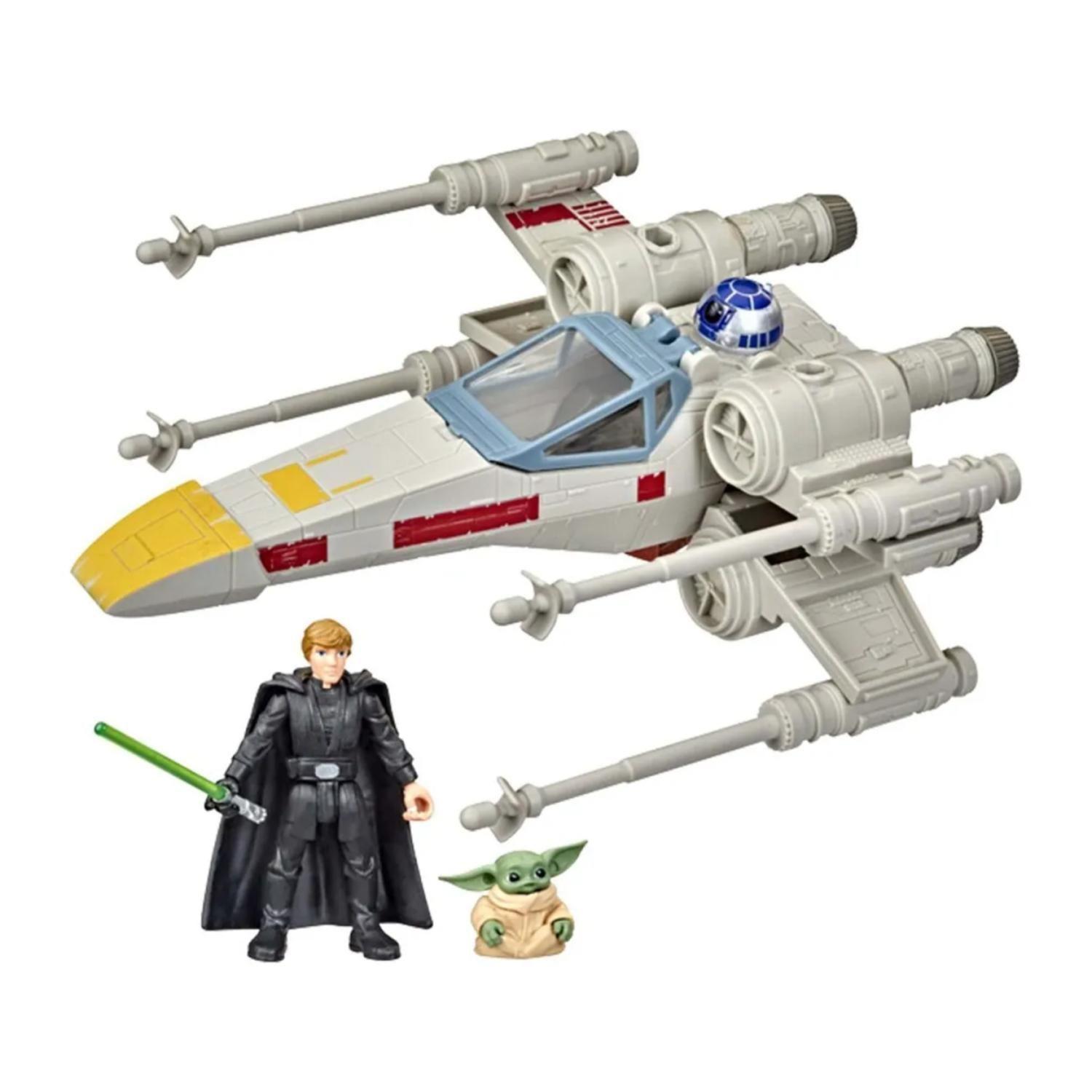 Juguete Figura Nave Star Wars Mission Fleet Luke Grogu-1