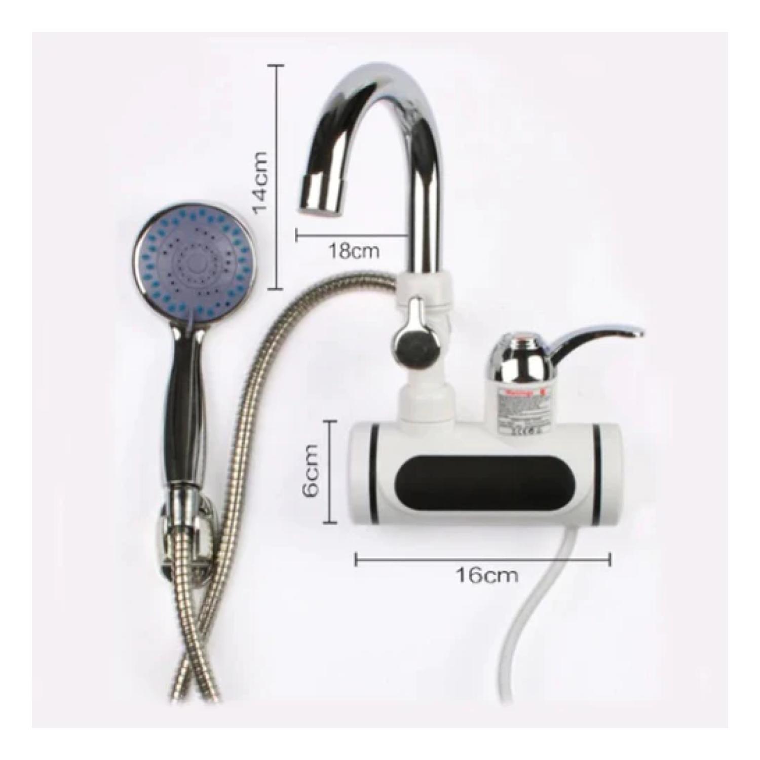 Grifo Llave Calentador De Agua Para Cocina Gira 360° LED-2
