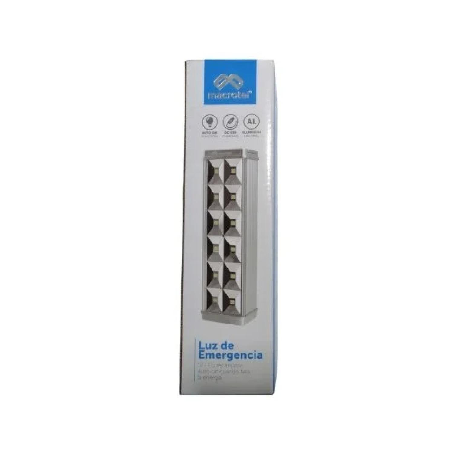 Lampara De Emergencia 12LED 150lm 3W Recargable Macrotel-1