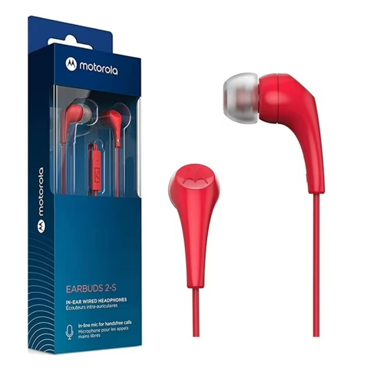 Audifono Manos Libres Jack 3.5 Rojo Earbuds 2 -2