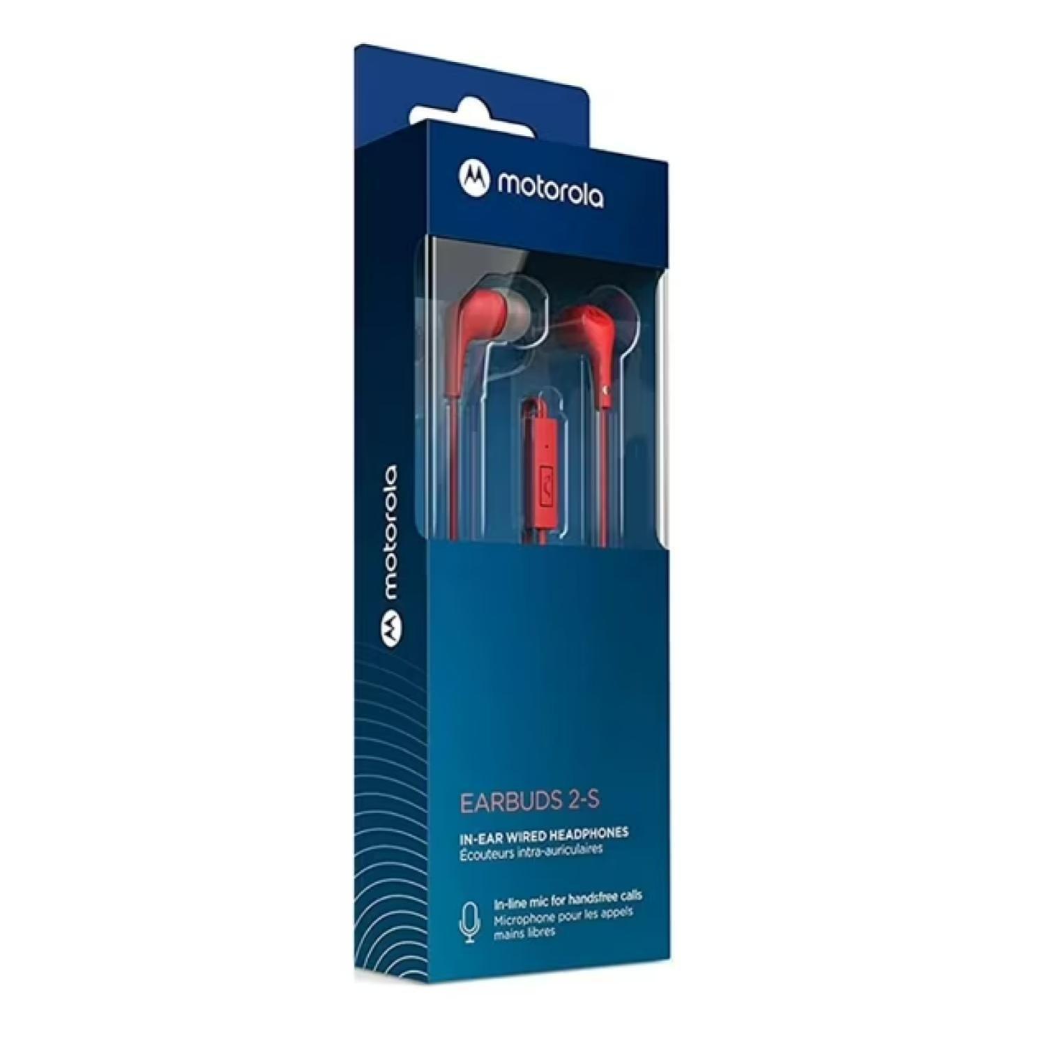Audifono Manos Libres Jack 3.5 Rojo Earbuds 2 -3