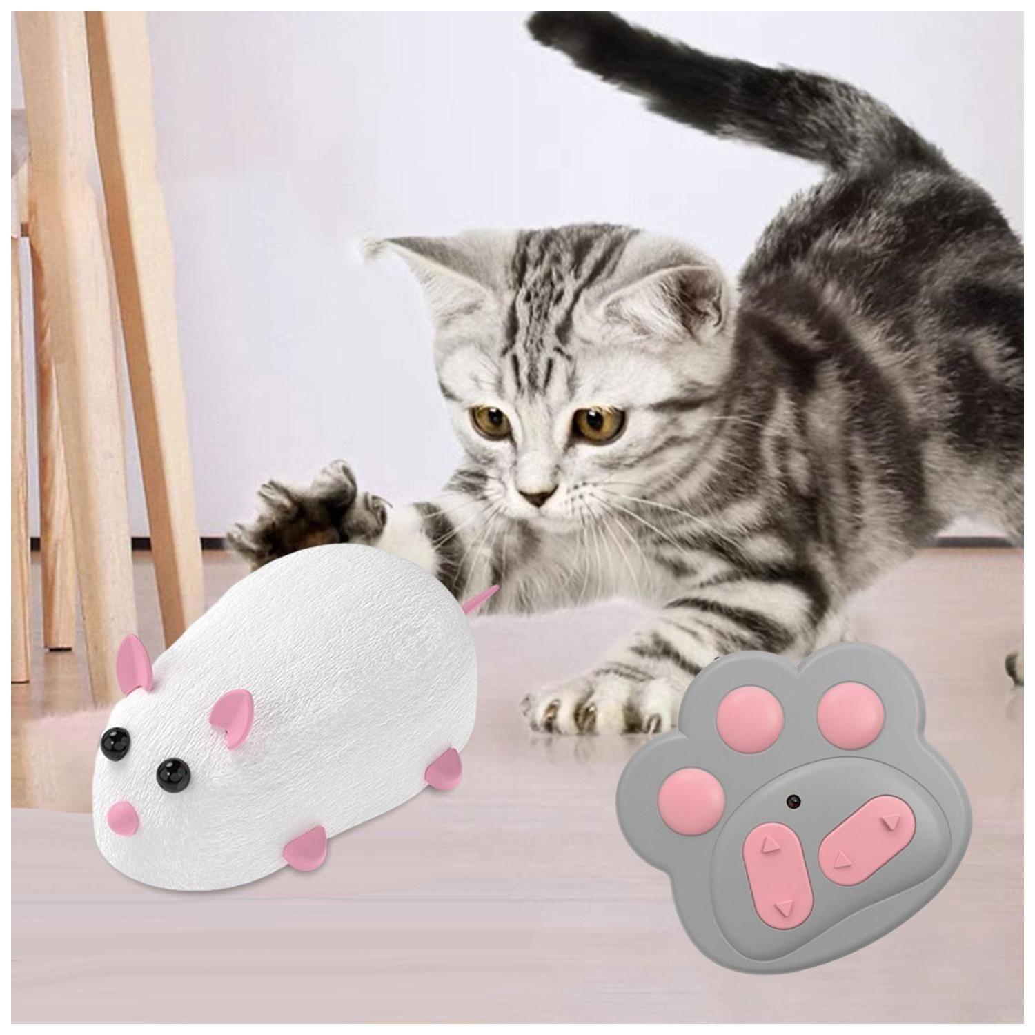 Juguete Interactivo Raton Con Control Para Gatos Mascotas-3