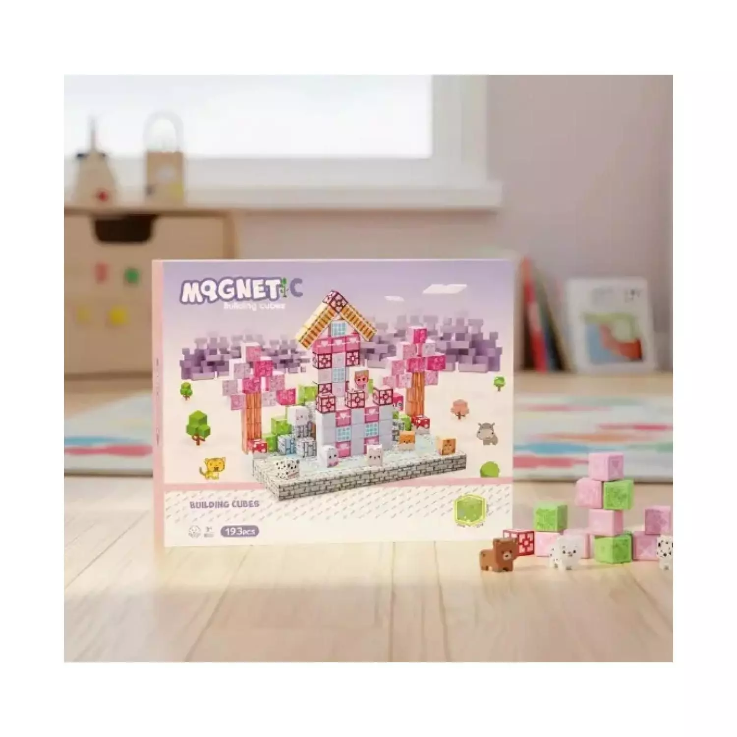Juguete Bloques Magneticos 193pcs Escenas Infantil-2