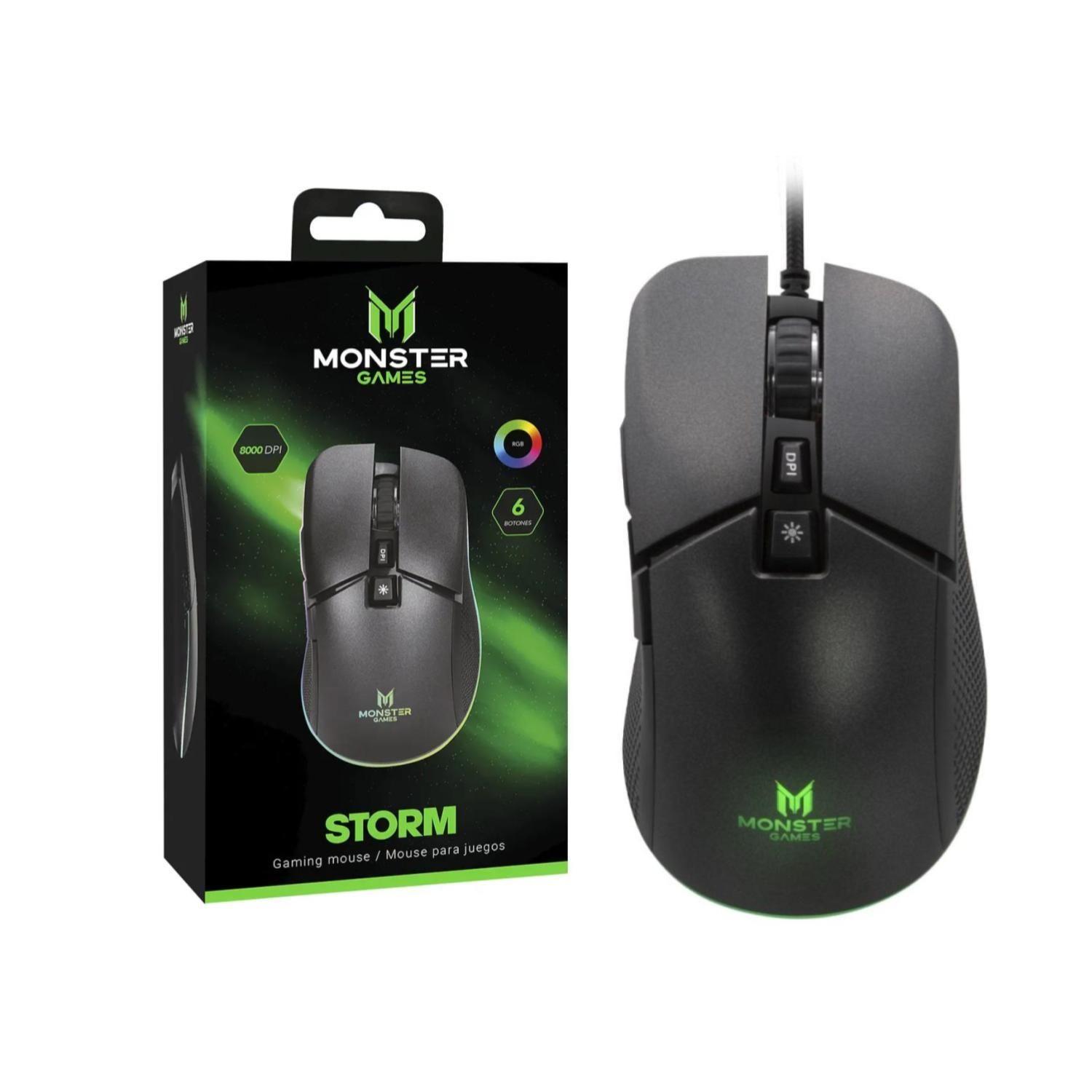 Mouse Gamer USB RGB 6B 8000DPI Negro Storm -2