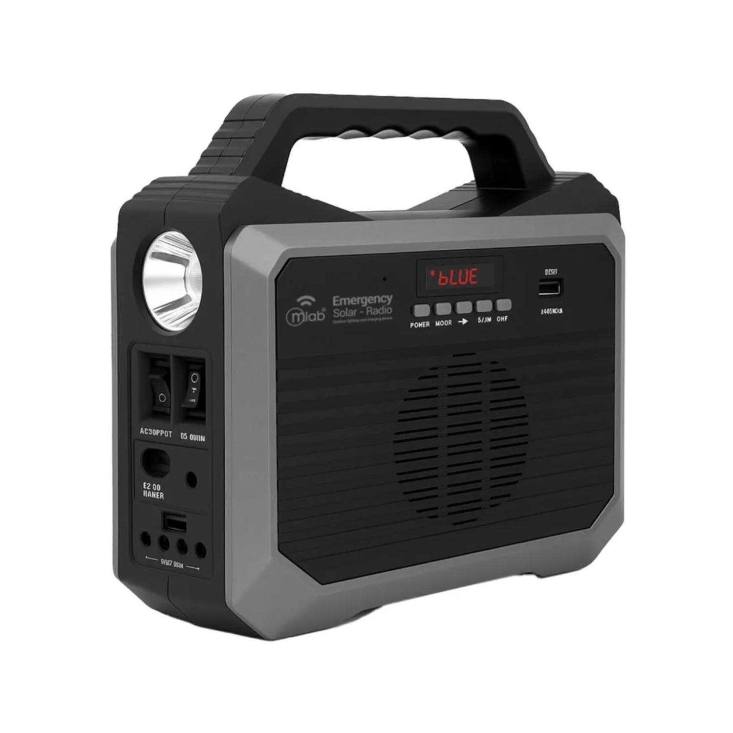 Radio Bluetooth USB Con Kit De Iluminacion Y Energia Solar 9653-0