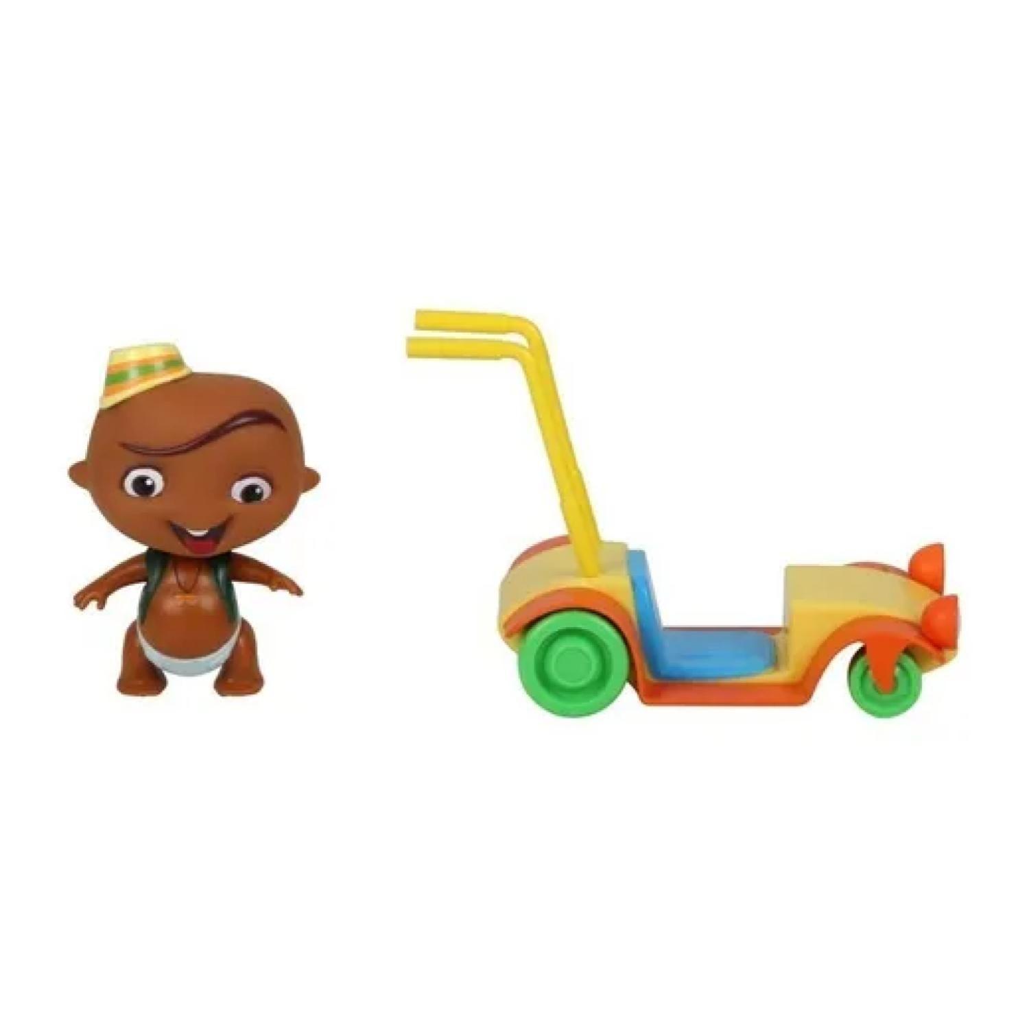 Juguete Pack 4 Figuras Power Rockers Con Automovil Infantil-3
